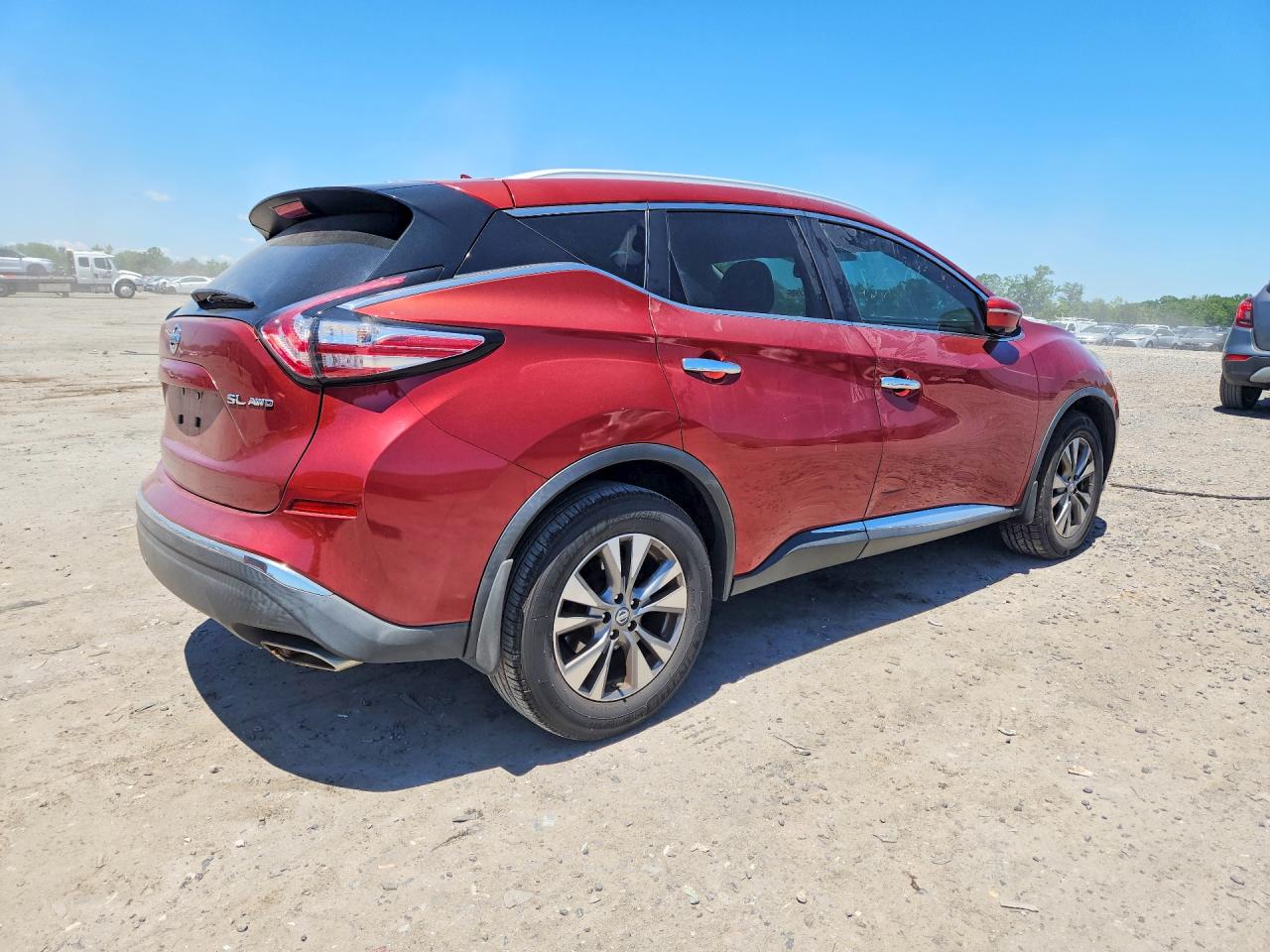 2015 Nissan Murano Sl Red vin: 5N1AZ2MH4FN253464