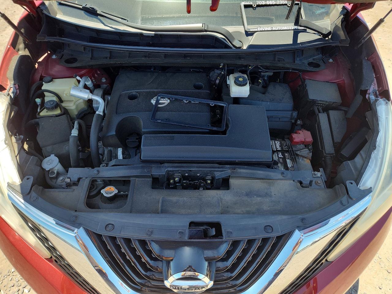 2015 Nissan Murano Sl Red vin: 5N1AZ2MH4FN253464