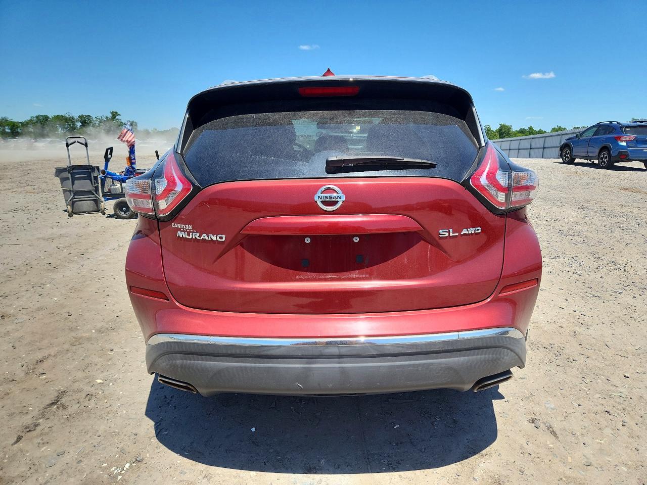 2015 Nissan Murano Sl Red vin: 5N1AZ2MH4FN253464