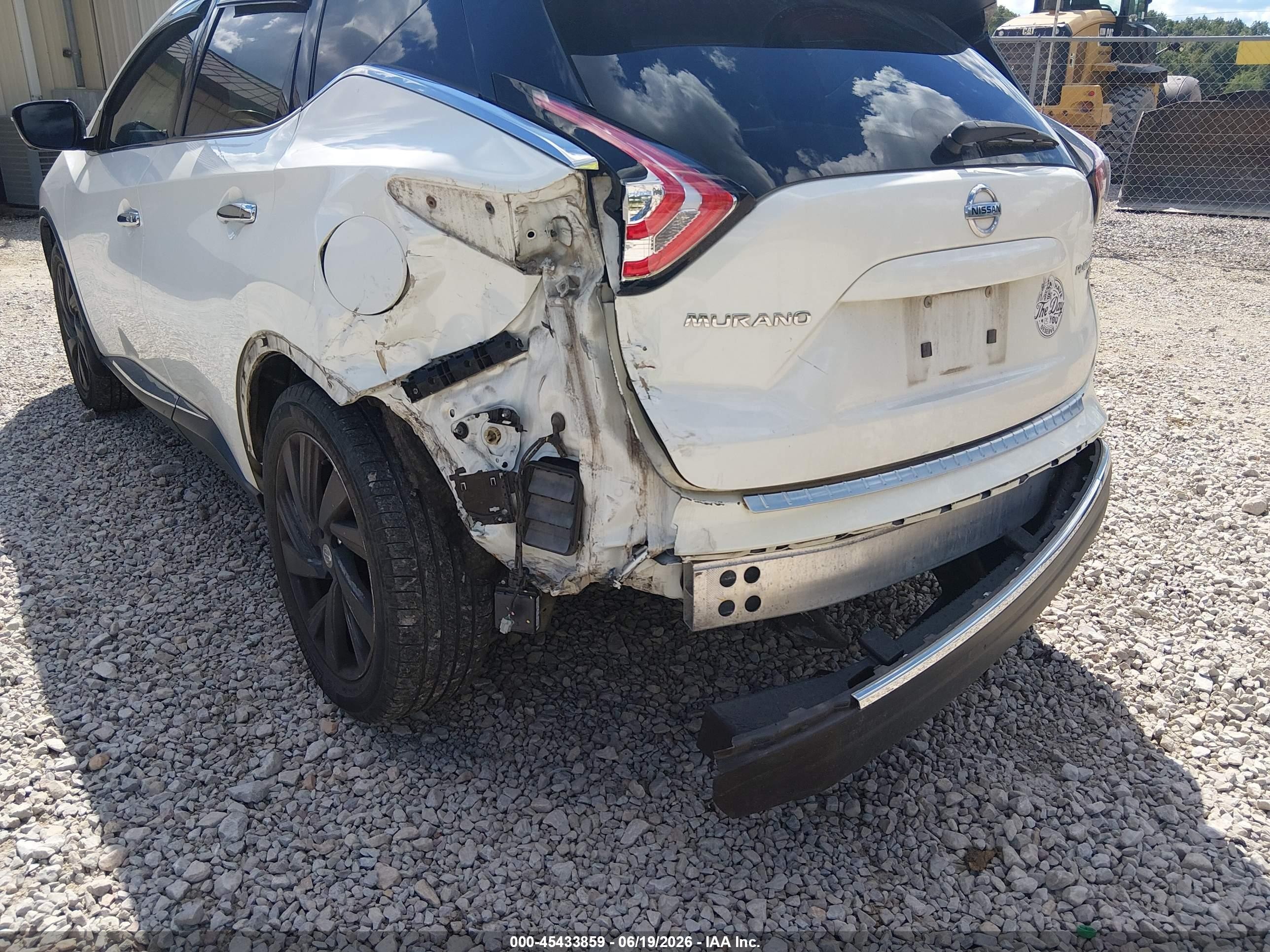 2015 Nissan Murano Platinum White vin: 5N1AZ2MH4FN282530