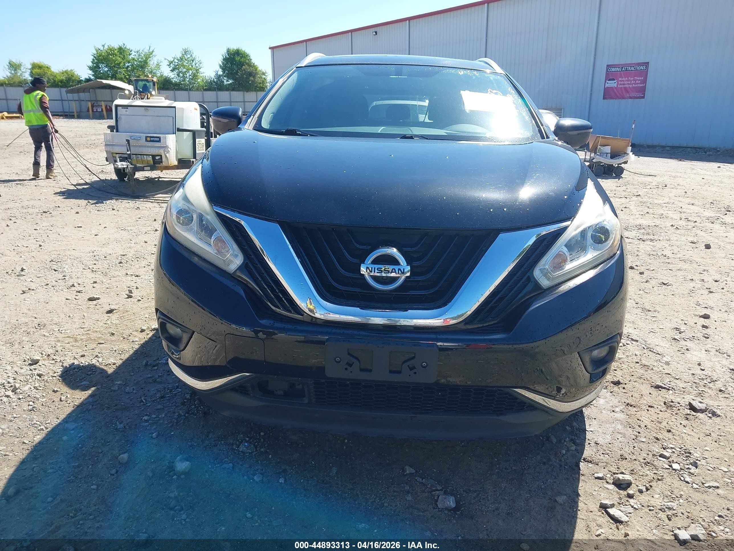 2016 Nissan Murano Platinum Черный vin: 5N1AZ2MH4GN141586
