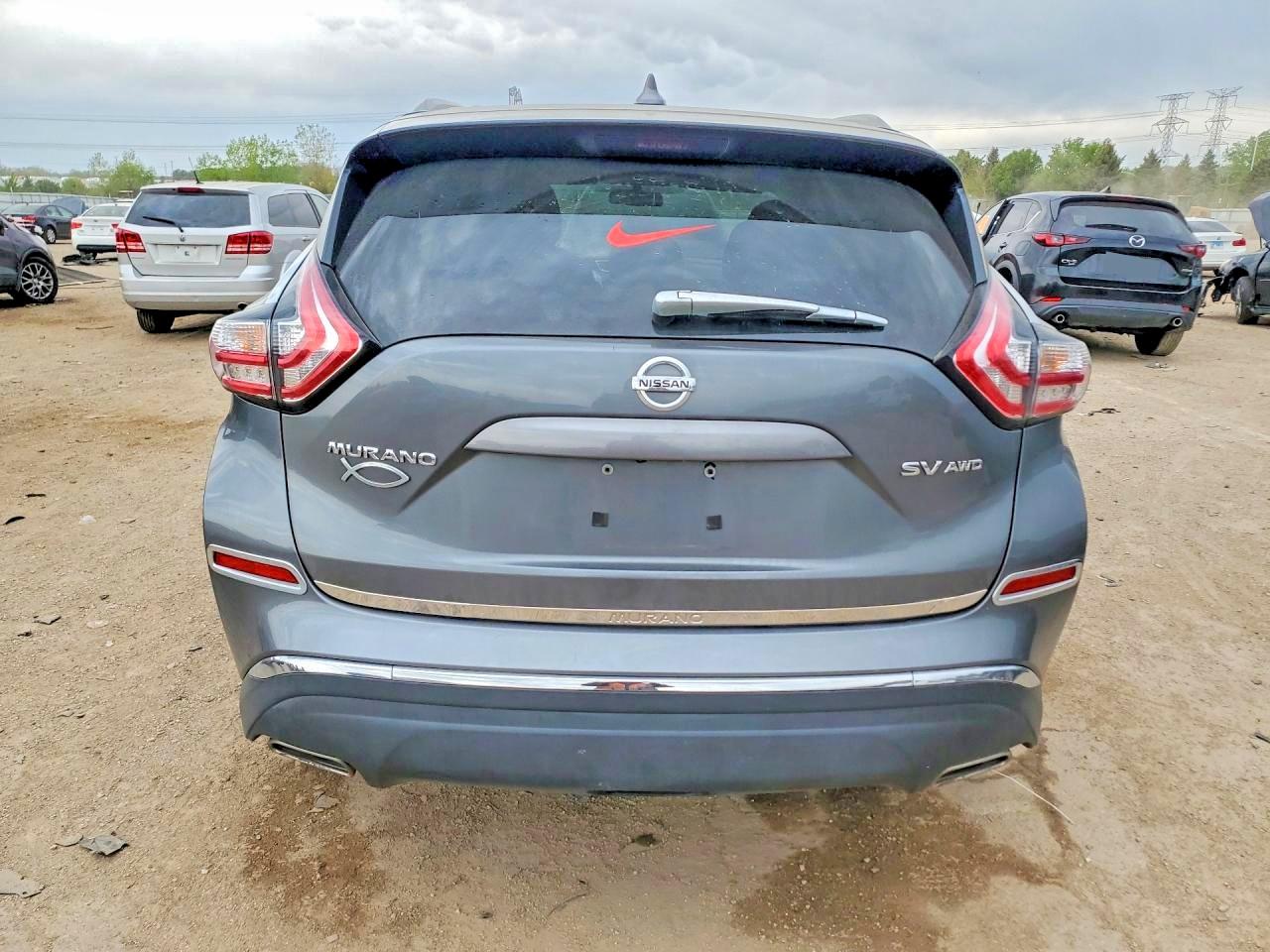 2016 Nissan Murano Sv Gray vin: 5N1AZ2MH4GN155391
