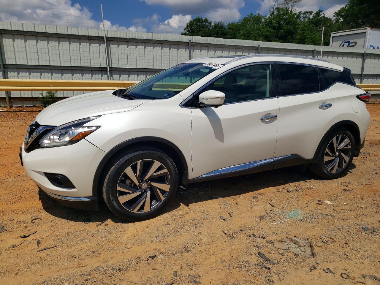 2015 Nissan Murano Platinum White vin: 5N1AZ2MH5FN202412