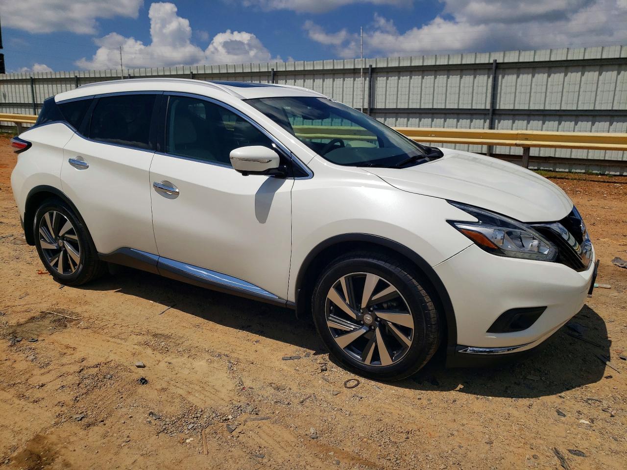 2015 Nissan Murano Platinum White vin: 5N1AZ2MH5FN202412