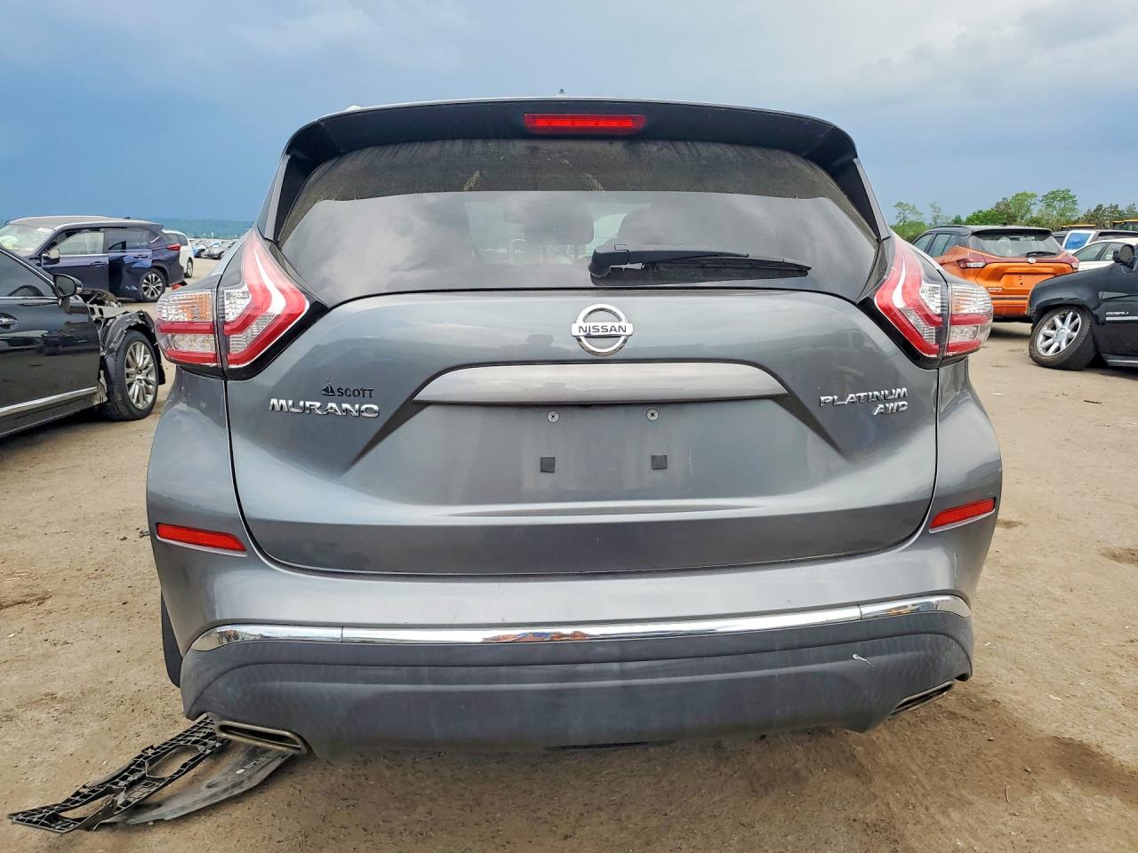 2015 Nissan Murano Platinum Silver vin: 5N1AZ2MH5FN205326