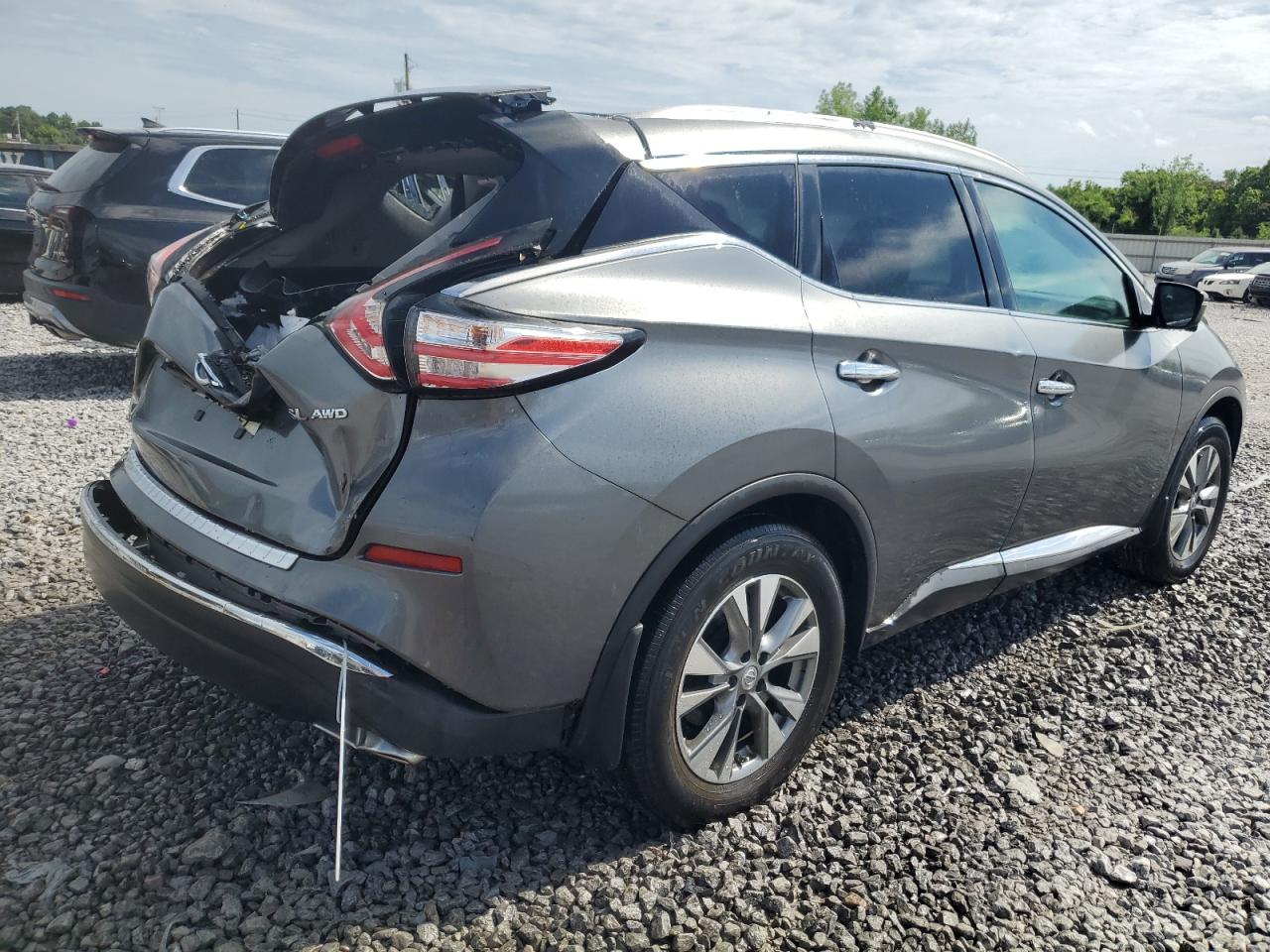 2015 Nissan Murano Sl Gray vin: 5N1AZ2MH5FN211871
