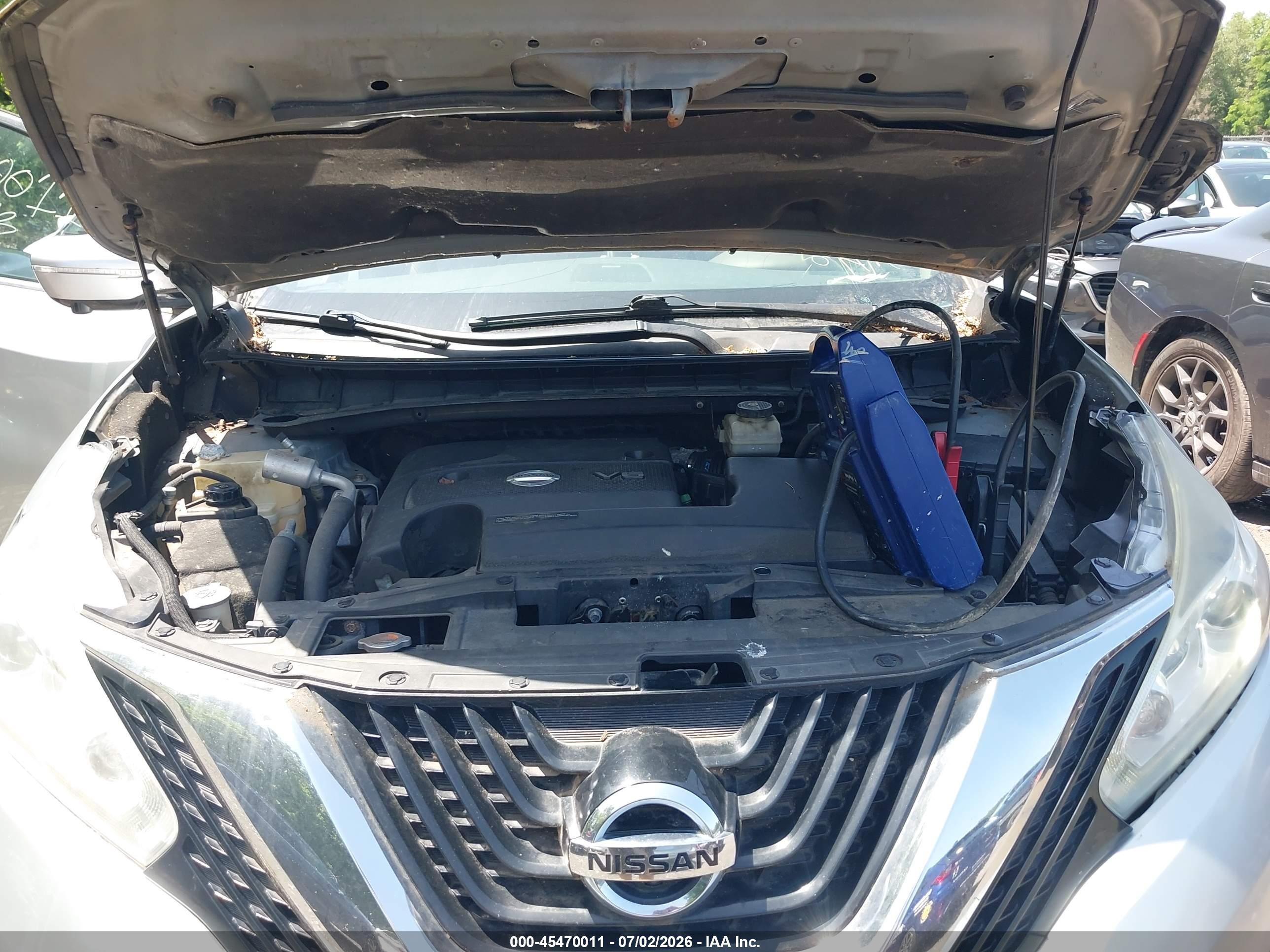 2015 Nissan Murano Platinum Silver vin: 5N1AZ2MH5FN212809