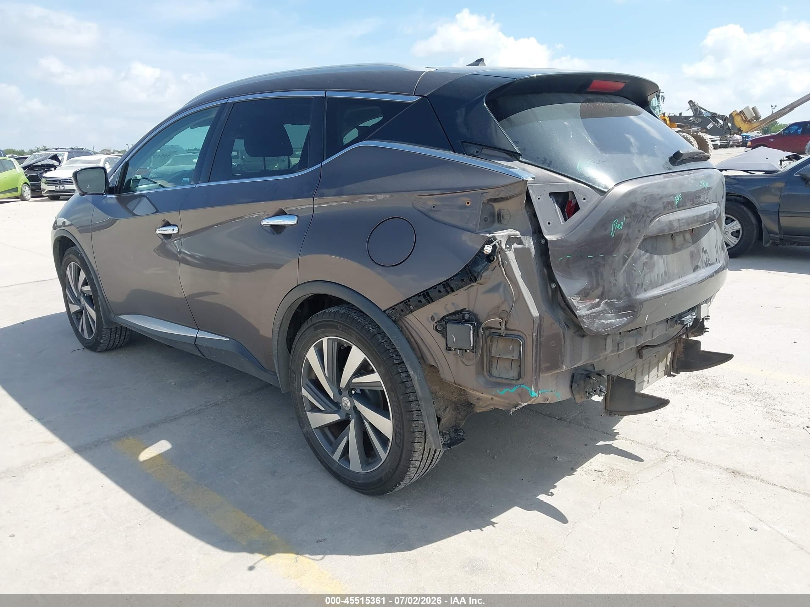 2015 Nissan Murano Platinum Коричневый vin: 5N1AZ2MH5FN213426
