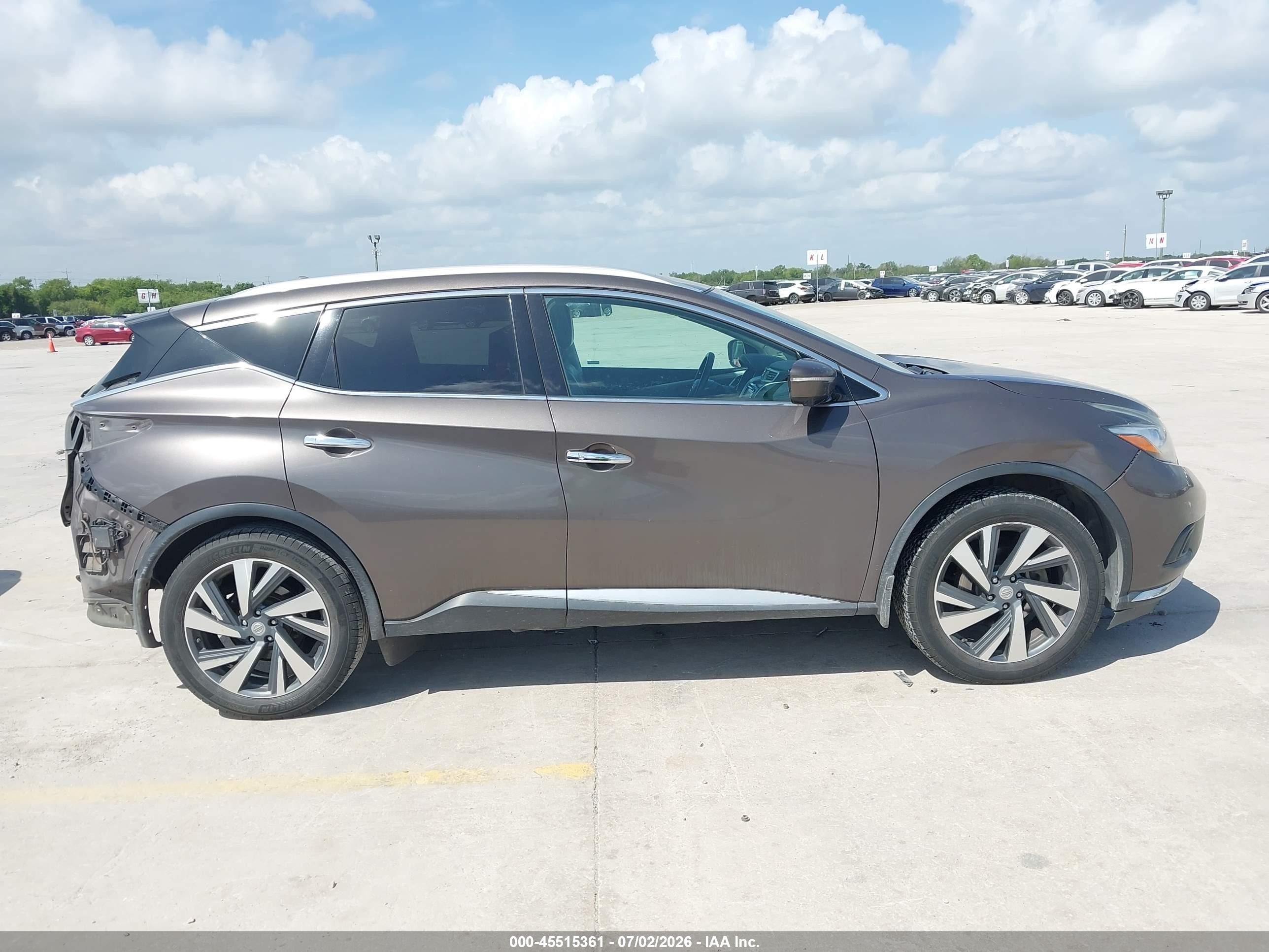 2015 Nissan Murano Platinum Коричневый vin: 5N1AZ2MH5FN213426