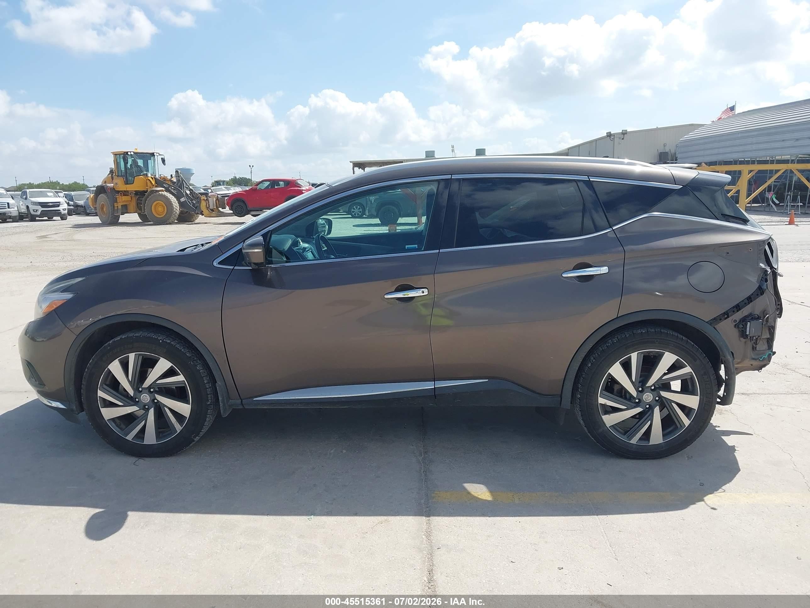 2015 Nissan Murano Platinum Коричневый vin: 5N1AZ2MH5FN213426