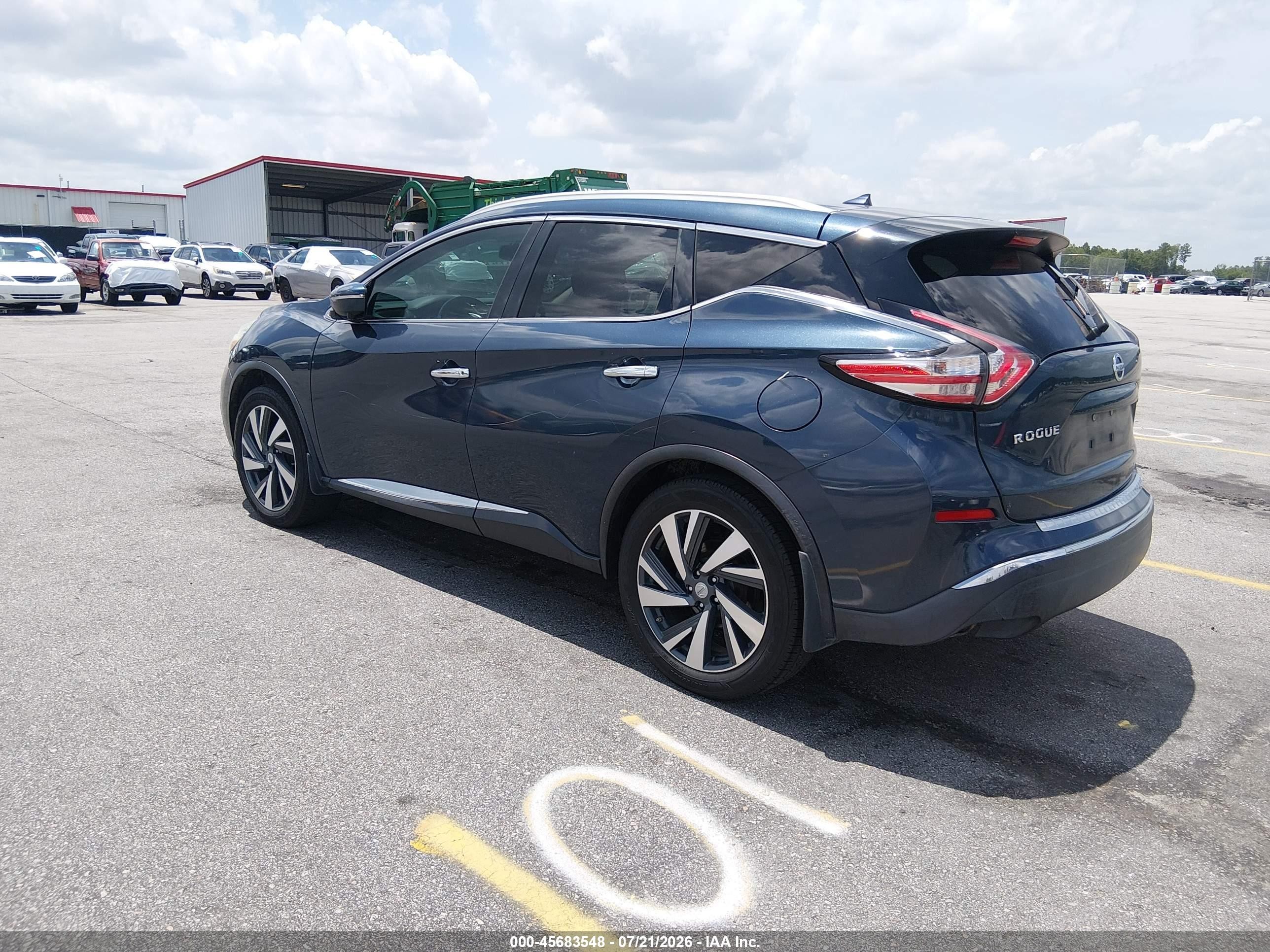2015 Nissan Murano Platinum Blue vin: 5N1AZ2MH5FN221199