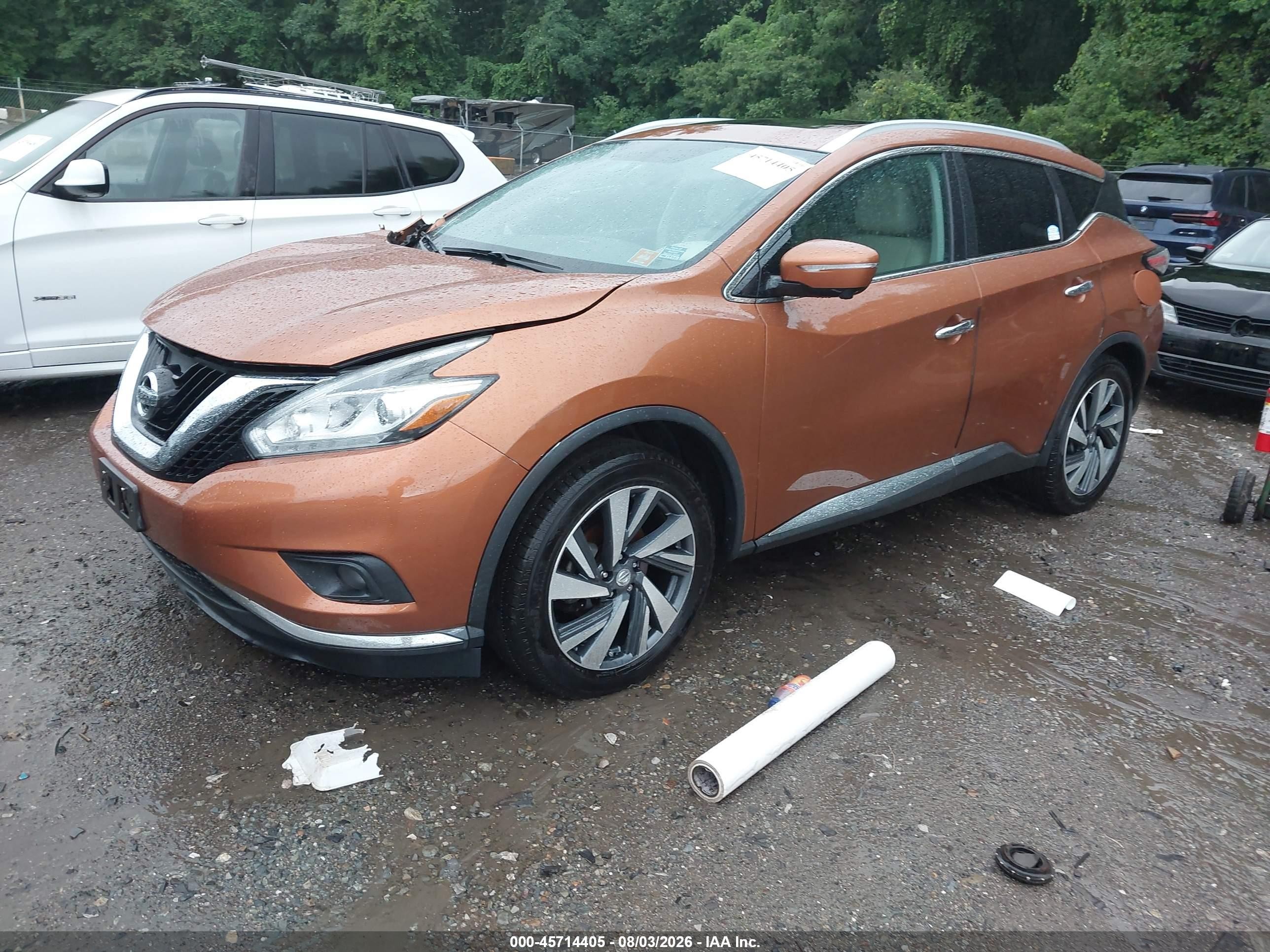 2015 Nissan Murano Platinum Orange vin: 5N1AZ2MH5FN222028