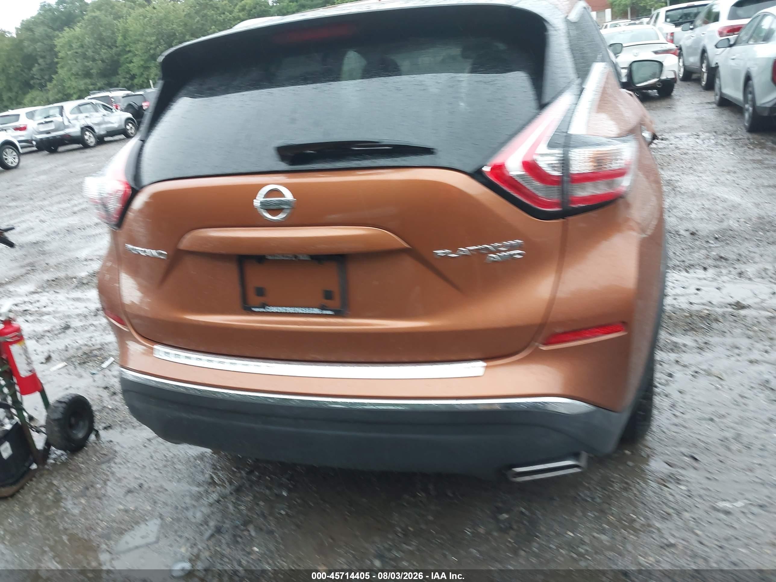 2015 Nissan Murano Platinum Orange vin: 5N1AZ2MH5FN222028