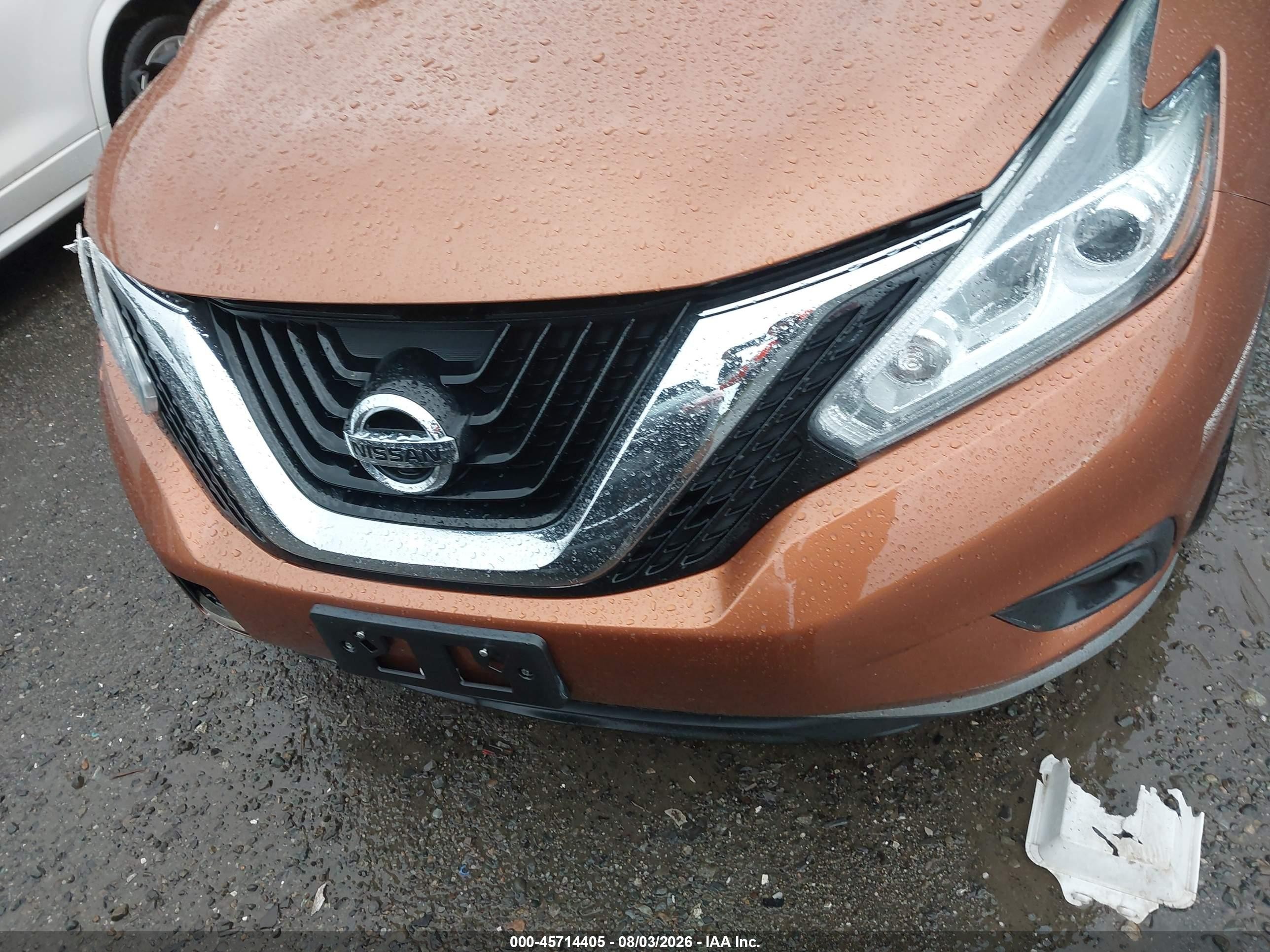 2015 Nissan Murano Platinum Orange vin: 5N1AZ2MH5FN222028