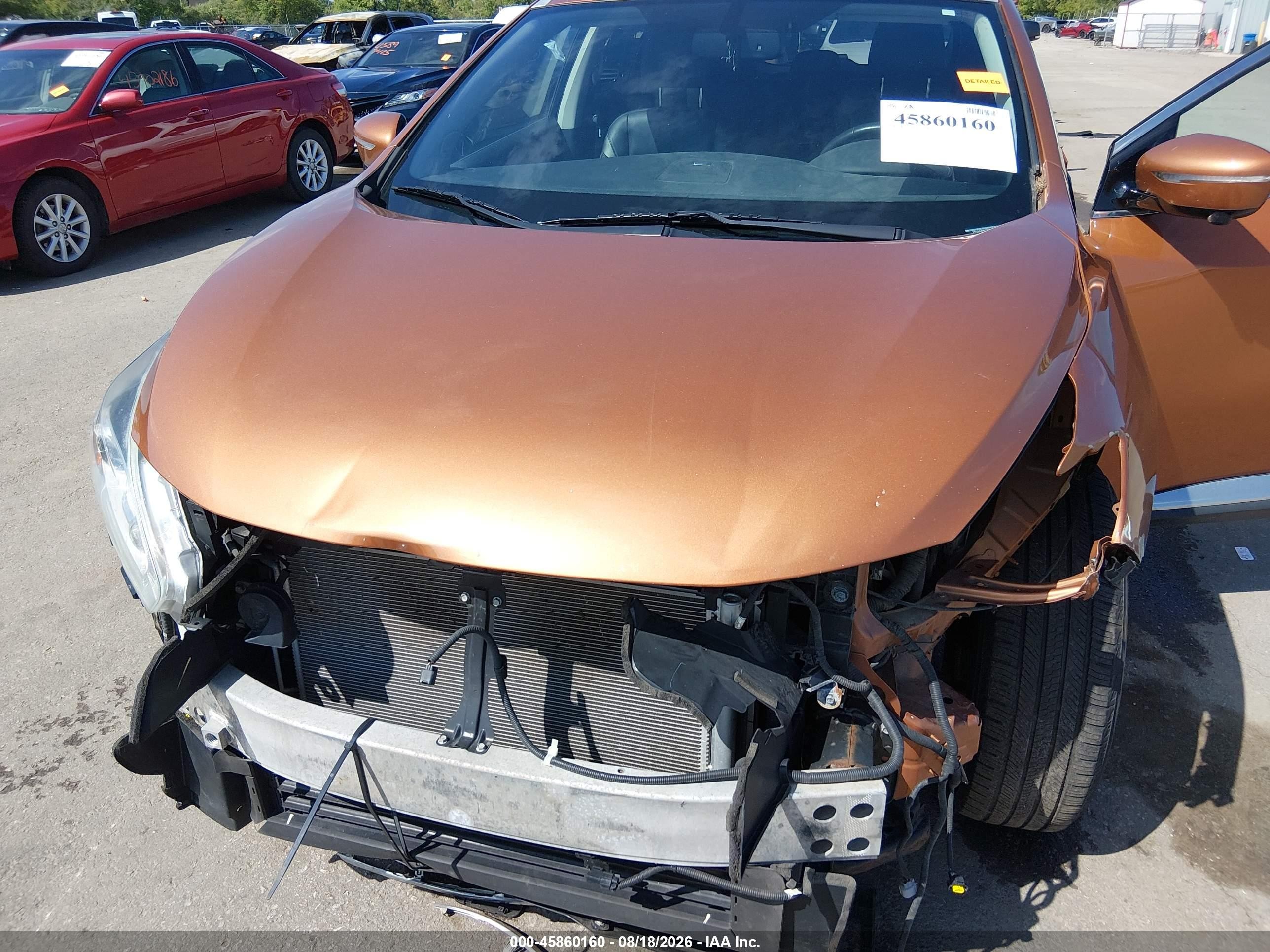 2015 Nissan Murano Sl Orange vin: 5N1AZ2MH5FN227178