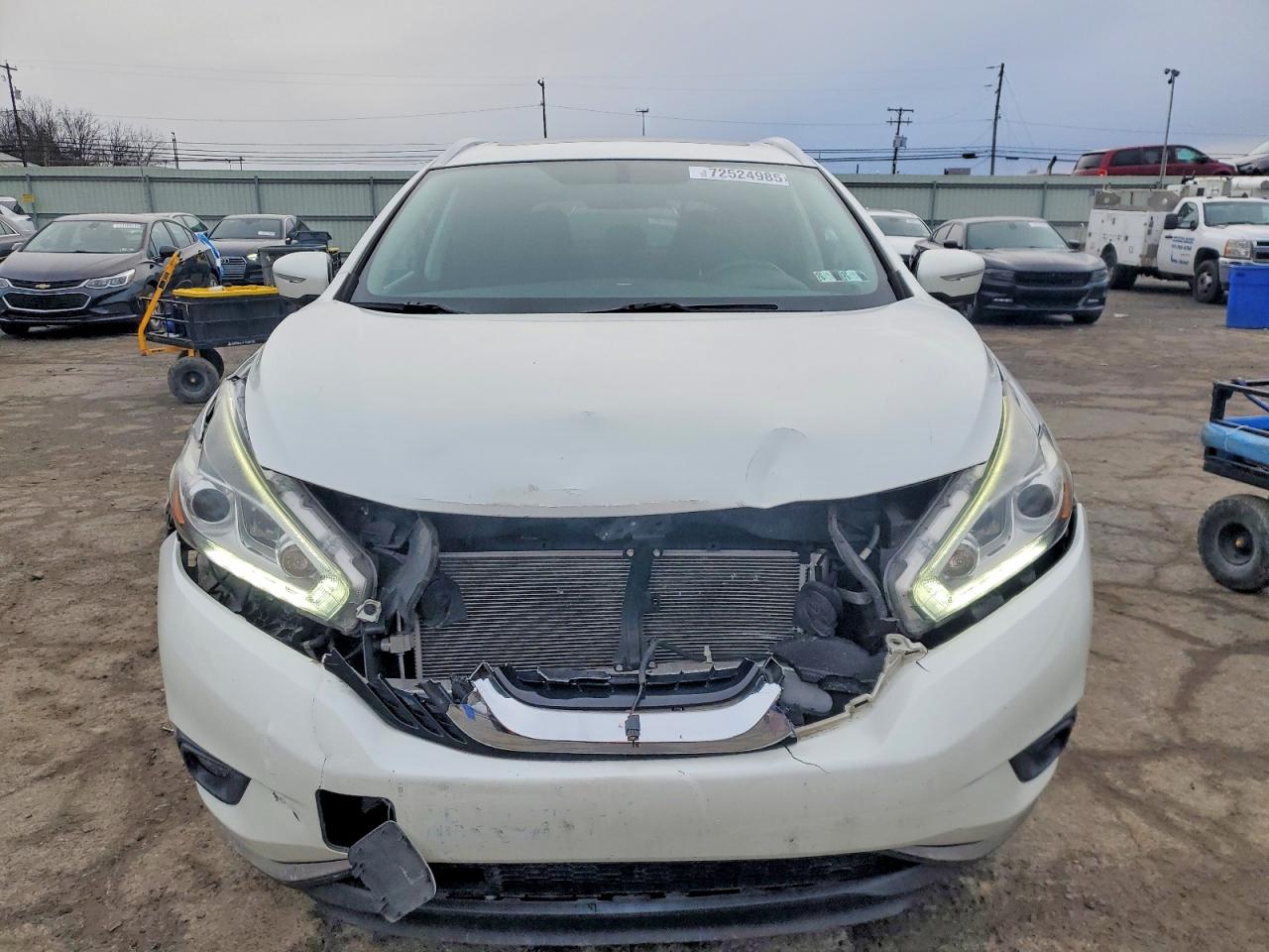 2015 Nissan Murano S White vin: 5N1AZ2MH5FN236267