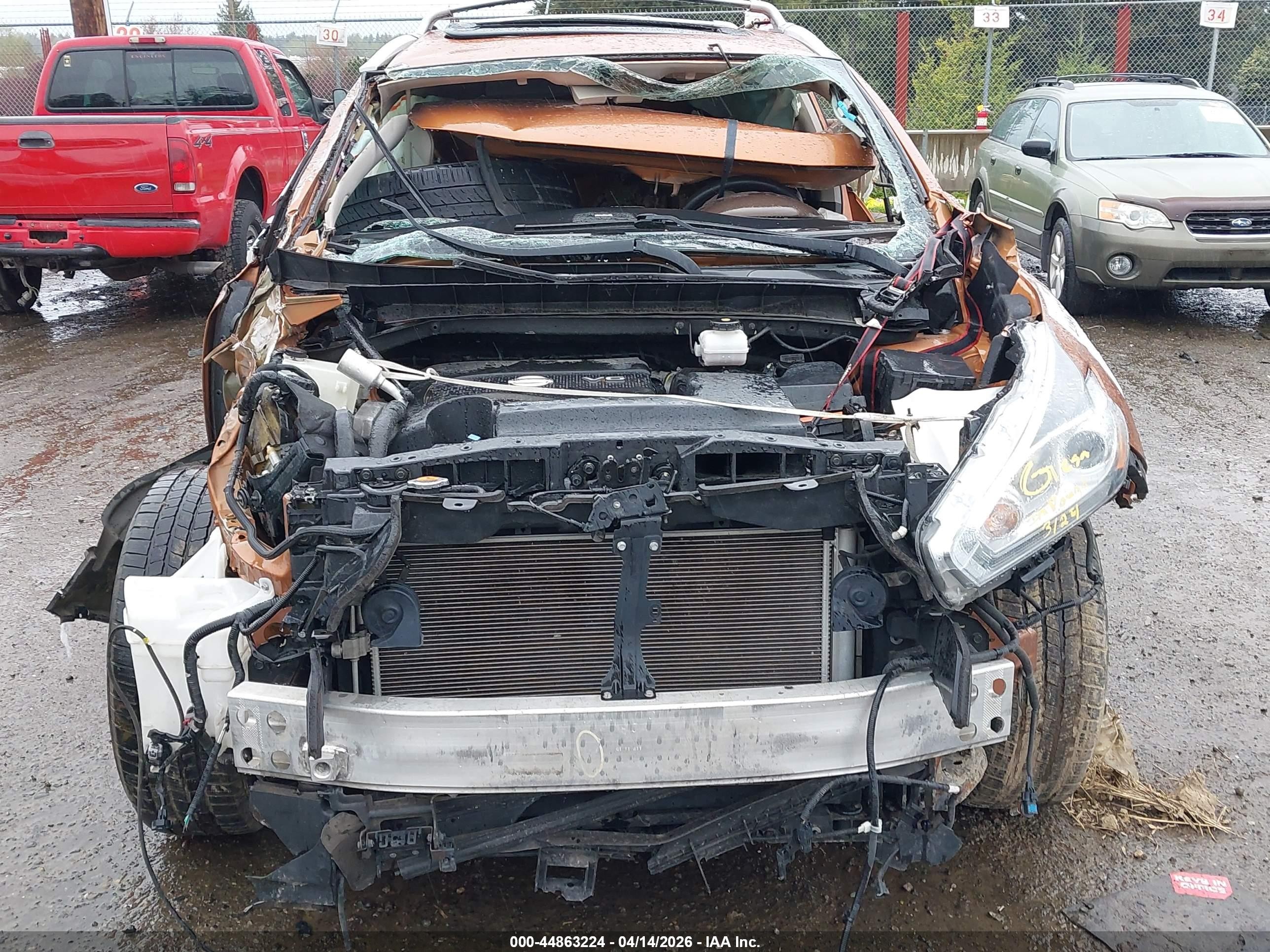 2015 Nissan Murano Platinum/s/sl/sv Orange vin: 5N1AZ2MH5FN237001