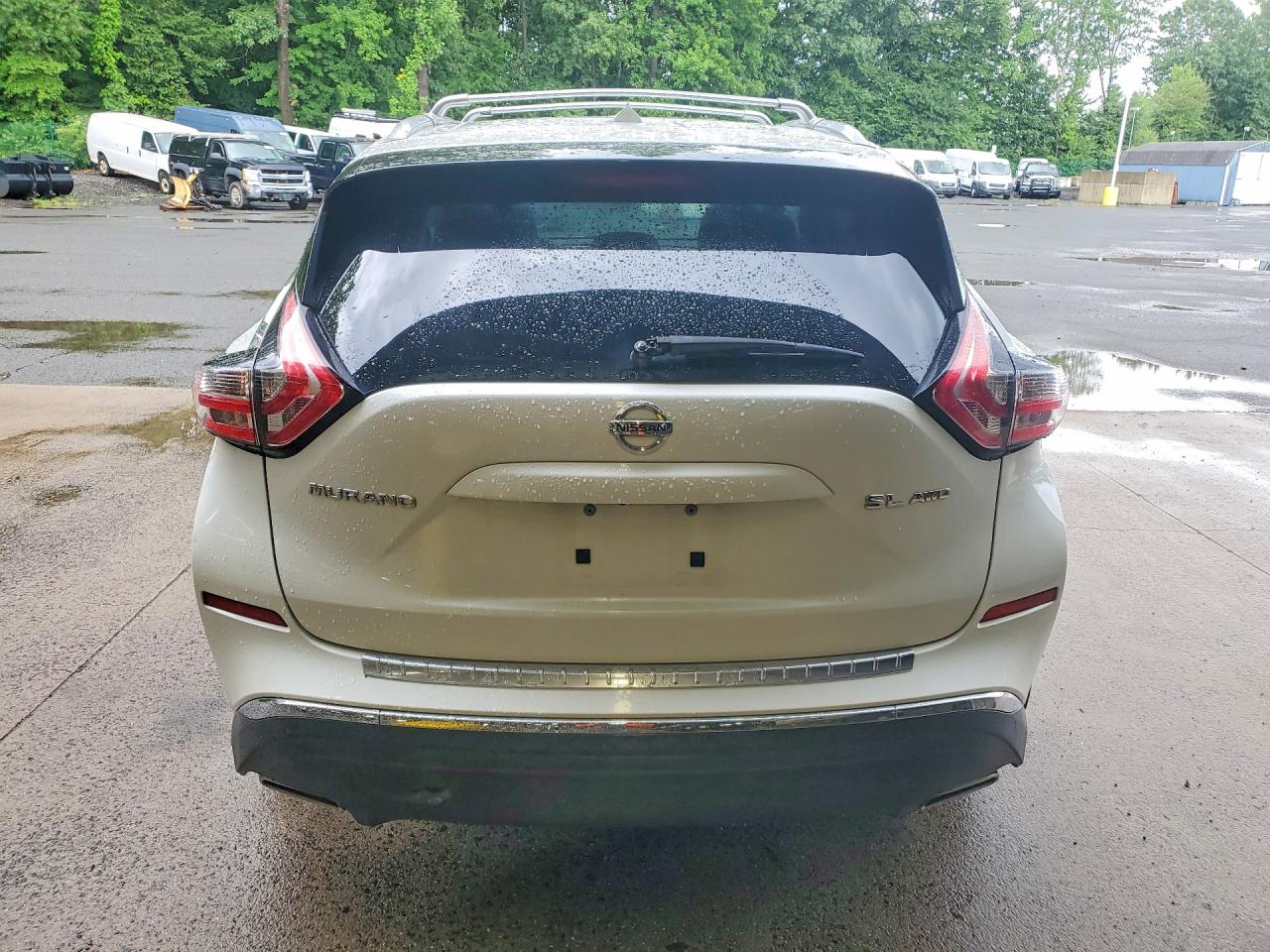 2015 Nissan Murano Sl White vin: 5N1AZ2MH5FN242229