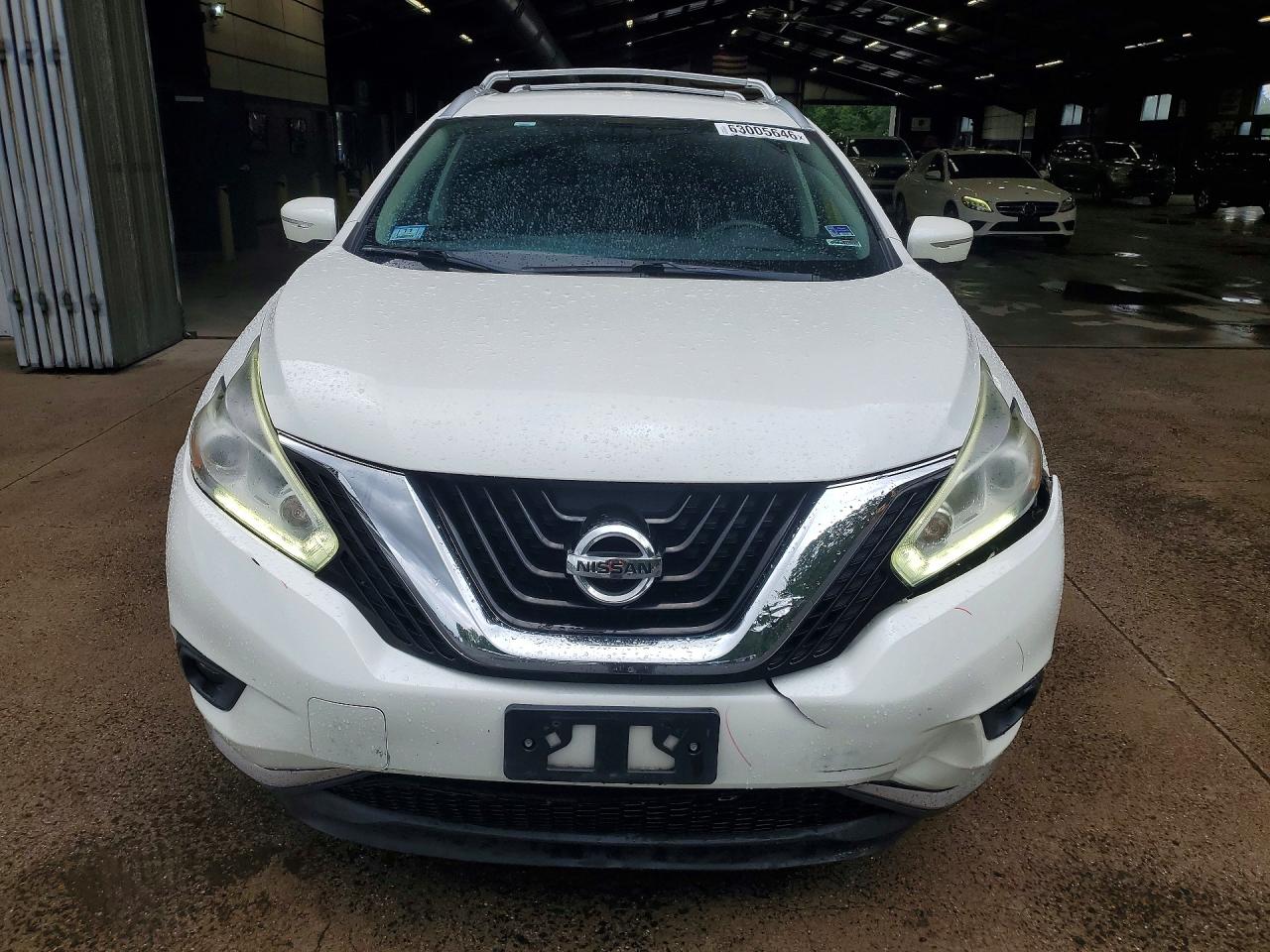 2015 Nissan Murano Sl White vin: 5N1AZ2MH5FN242229