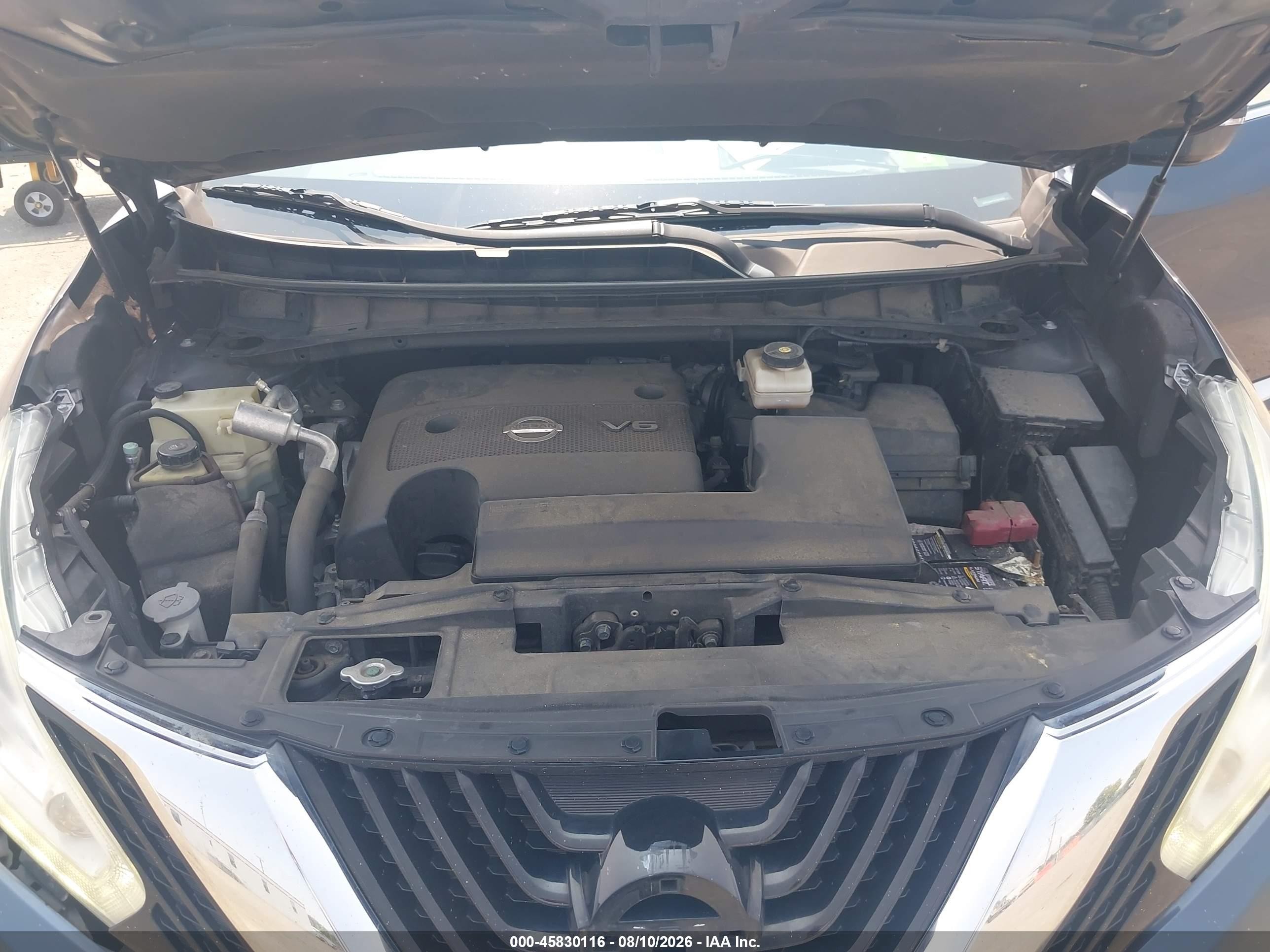 2015 Nissan Murano Sv Gray vin: 5N1AZ2MH5FN254283