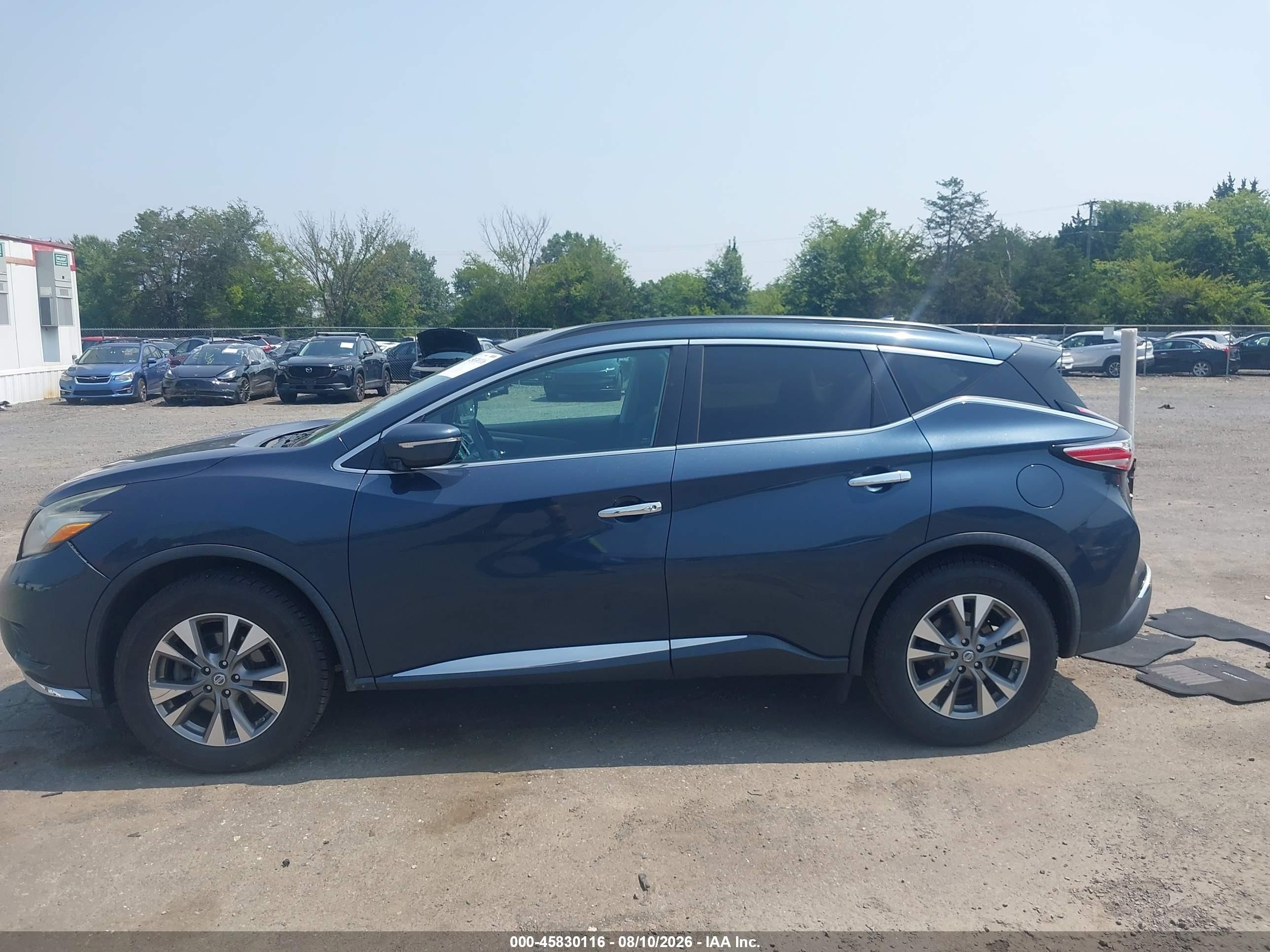2015 Nissan Murano Sv Gray vin: 5N1AZ2MH5FN254283