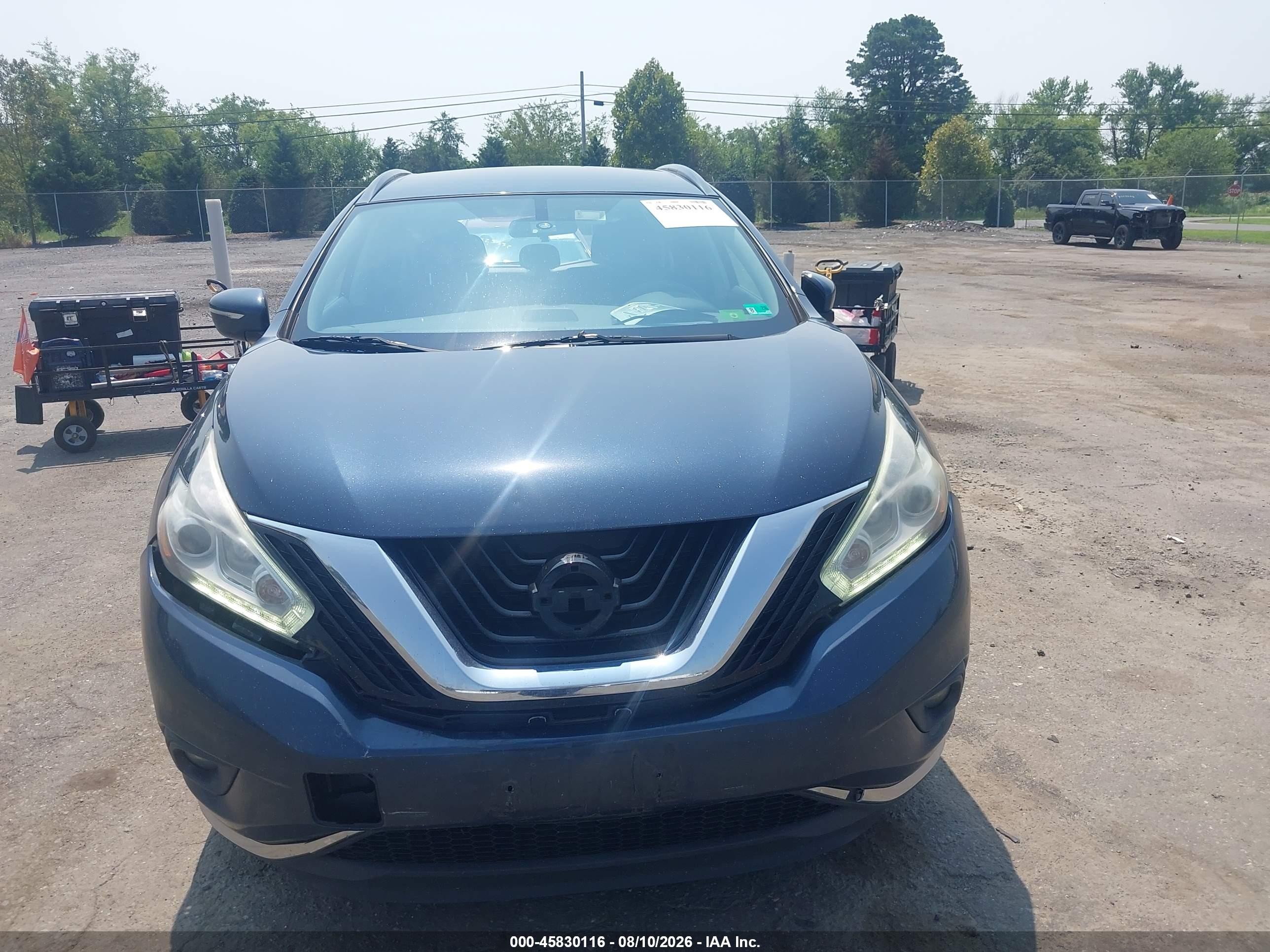2015 Nissan Murano Sv Gray vin: 5N1AZ2MH5FN254283