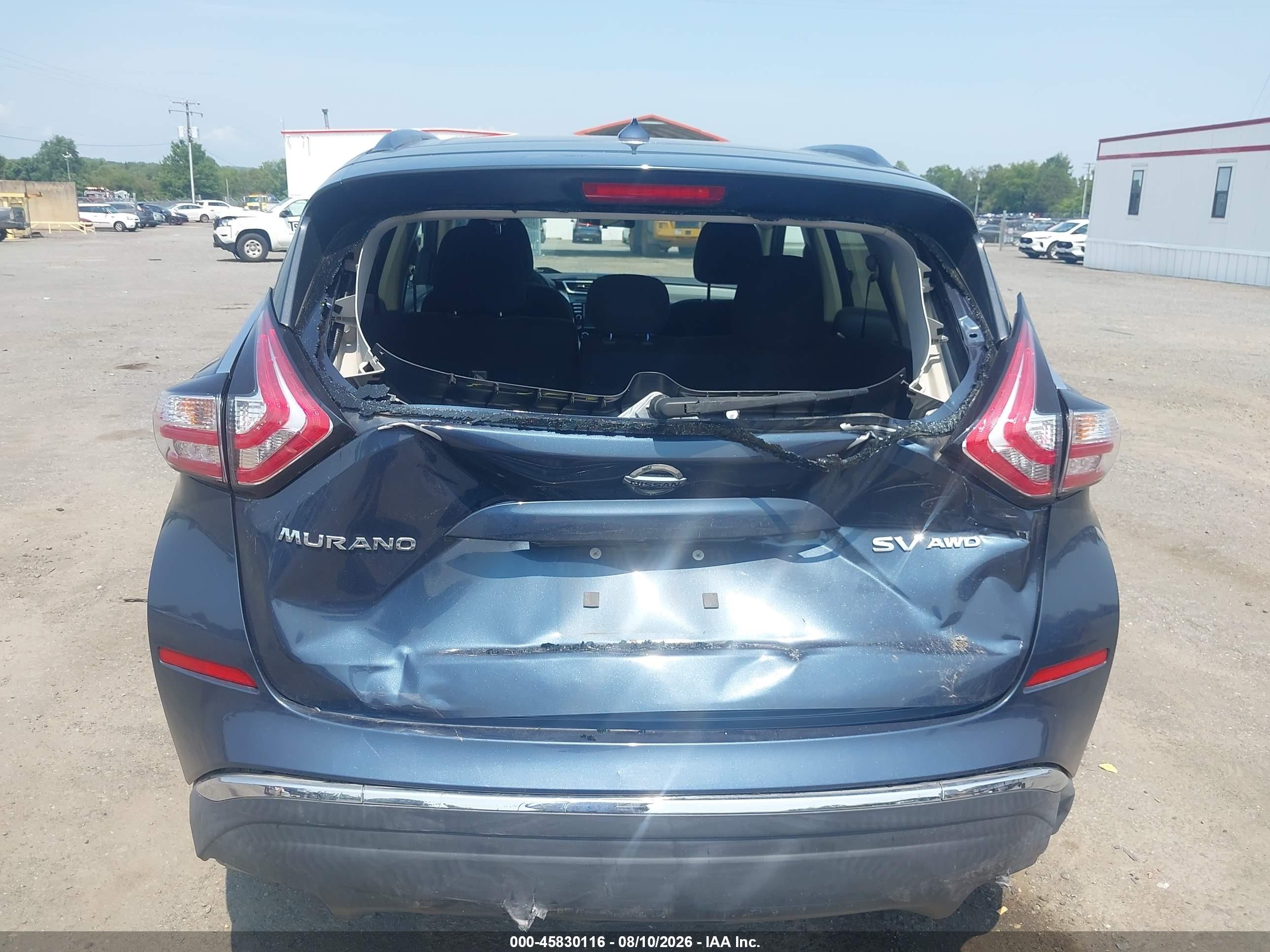 2015 Nissan Murano Sv Gray vin: 5N1AZ2MH5FN254283