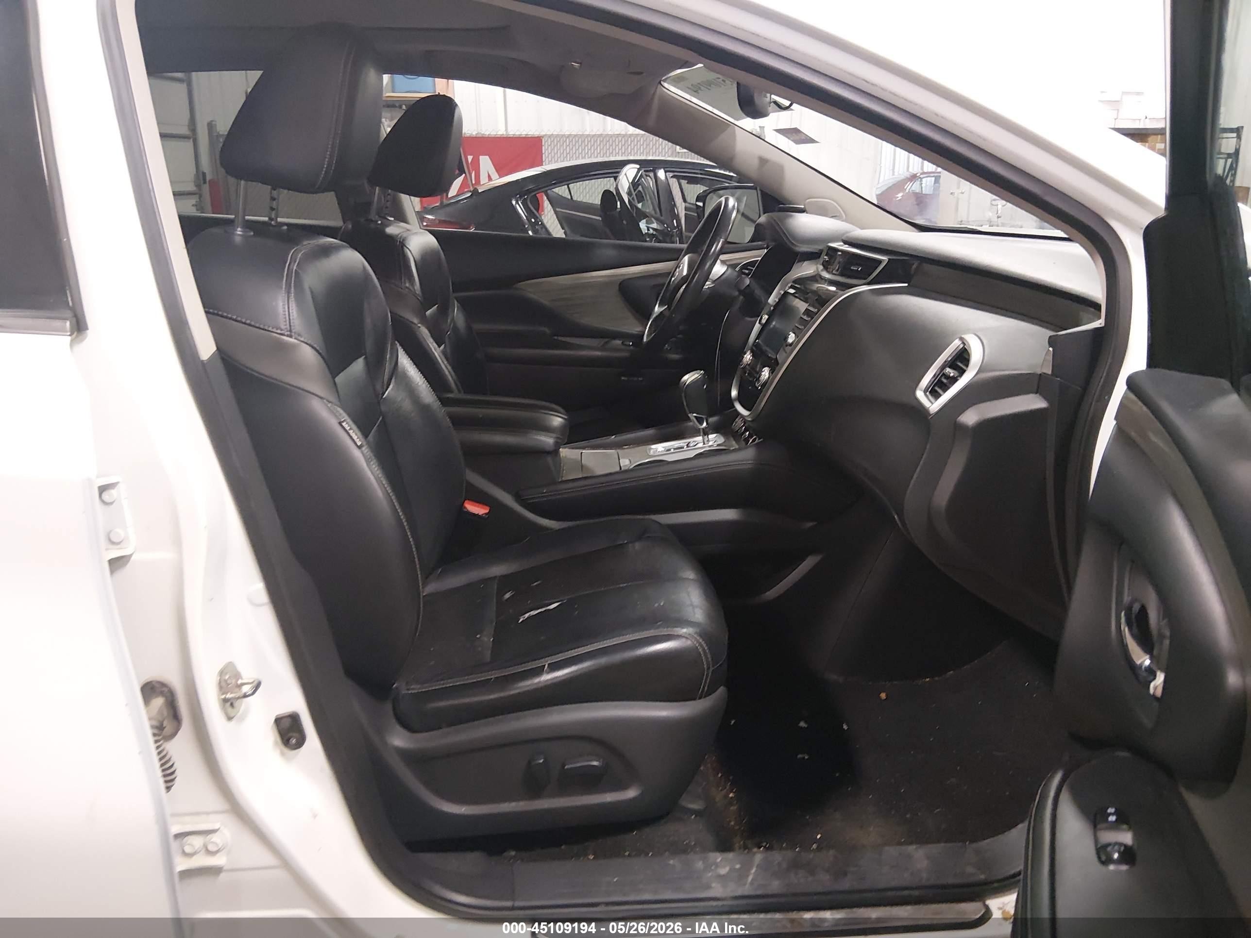 2015 Nissan Murano Platinum White vin: 5N1AZ2MH5FN259385