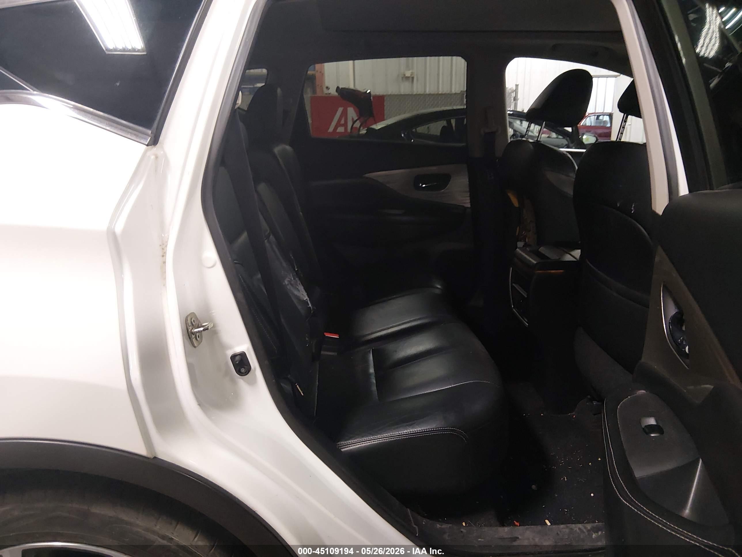 2015 Nissan Murano Platinum White vin: 5N1AZ2MH5FN259385