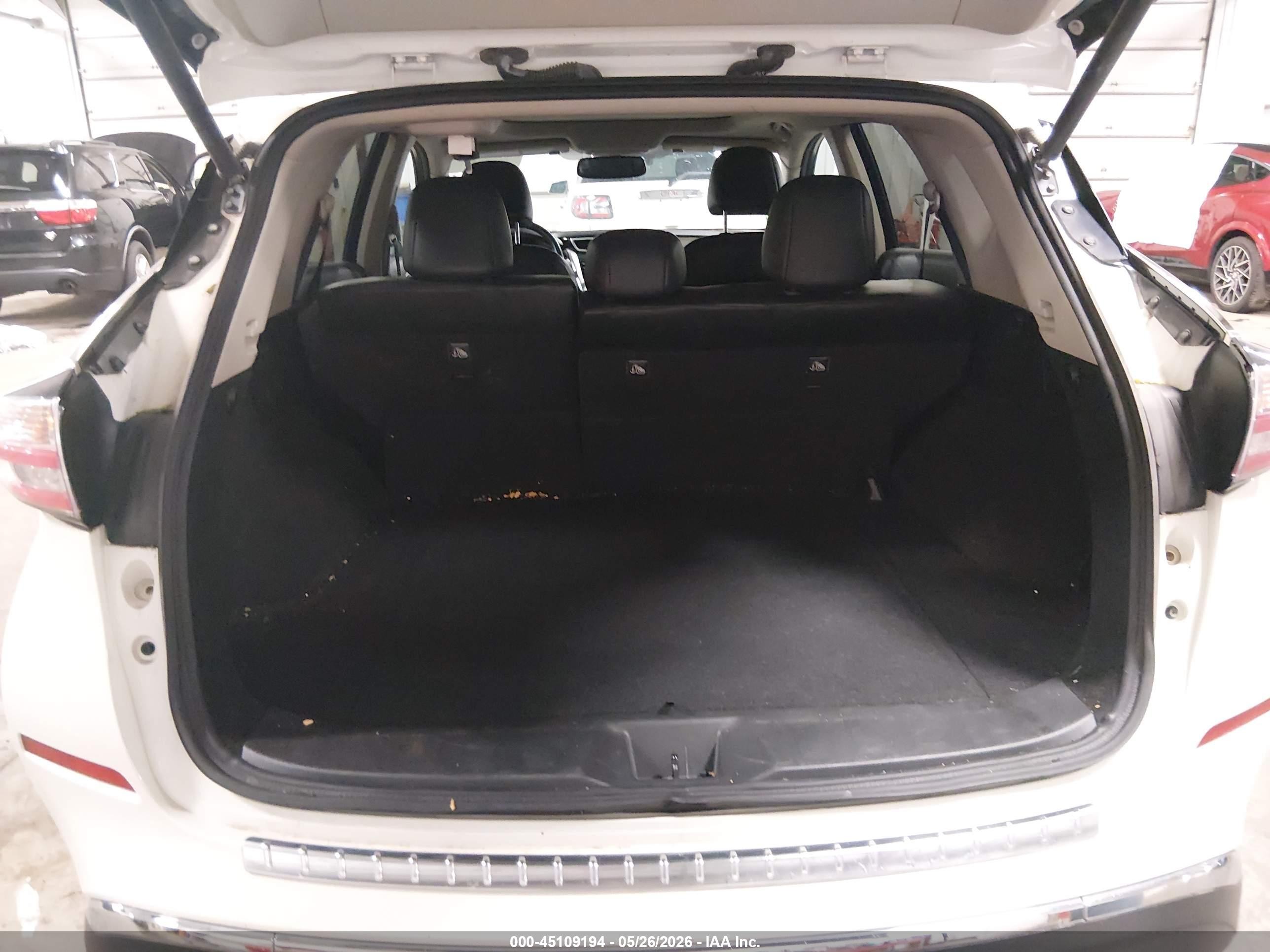 2015 Nissan Murano Platinum White vin: 5N1AZ2MH5FN259385