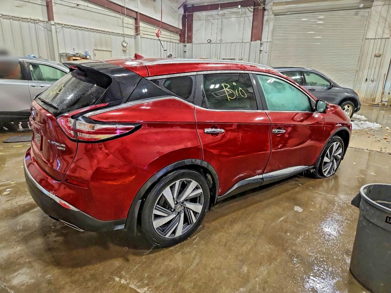 2015 Nissan Murano S Maroon vin: 5N1AZ2MH5FN281998
