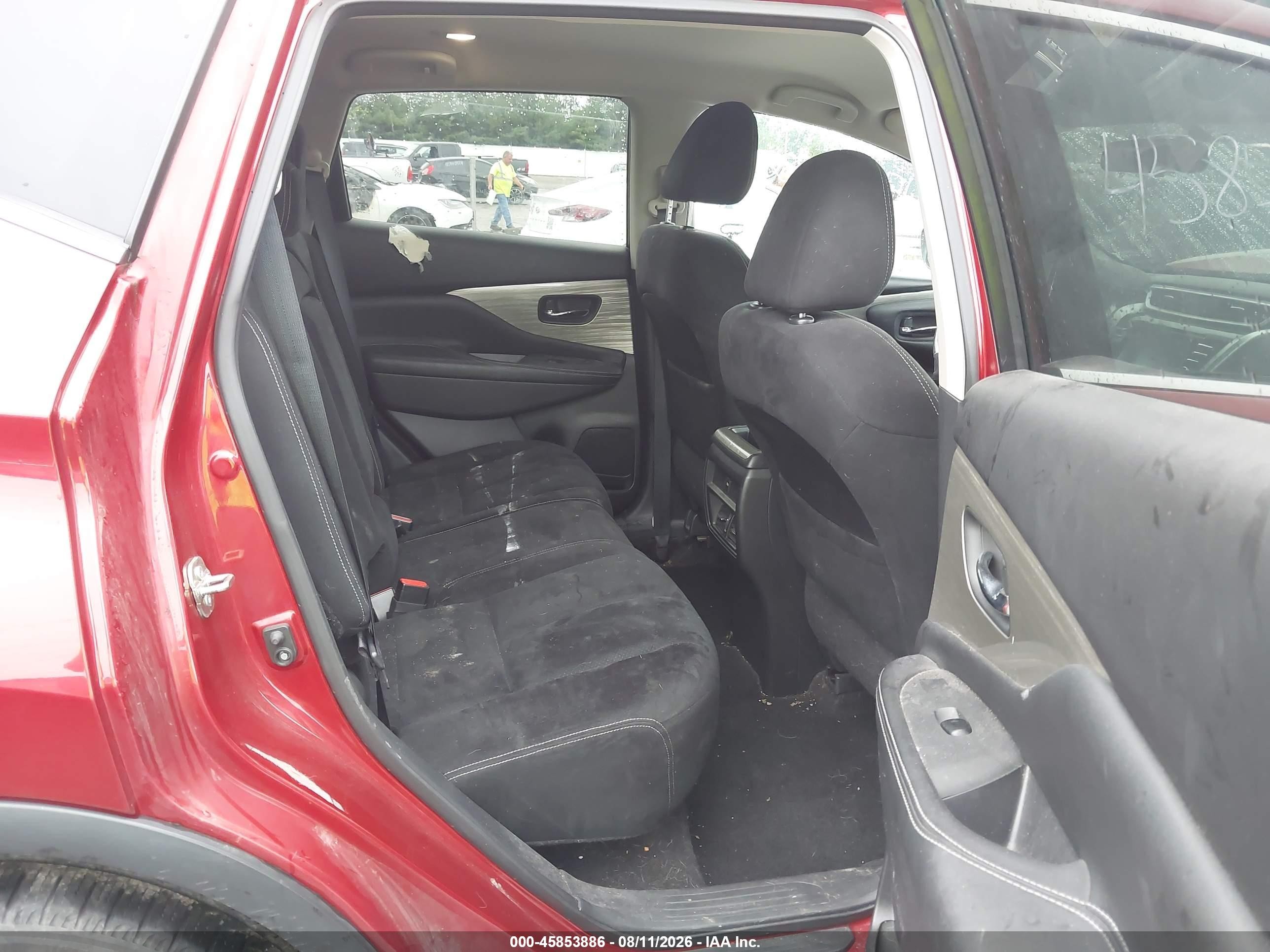 2017 Nissan Murano Sv Красный vin: 5N1AZ2MH5HN149620