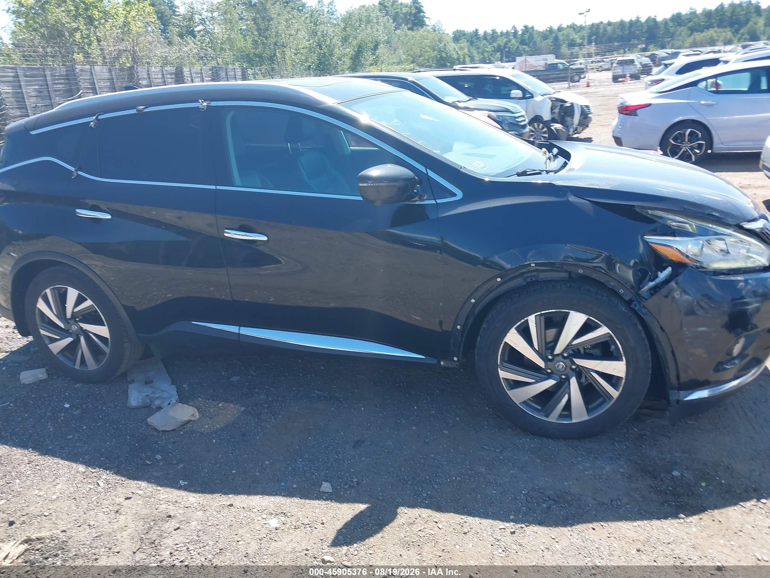 2017 Nissan Murano Platinum/s/sl/sv Black vin: 5N1AZ2MH5HN151786