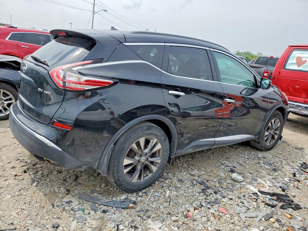 2015 Nissan Murano Sv Black vin: 5N1AZ2MH6FN204802