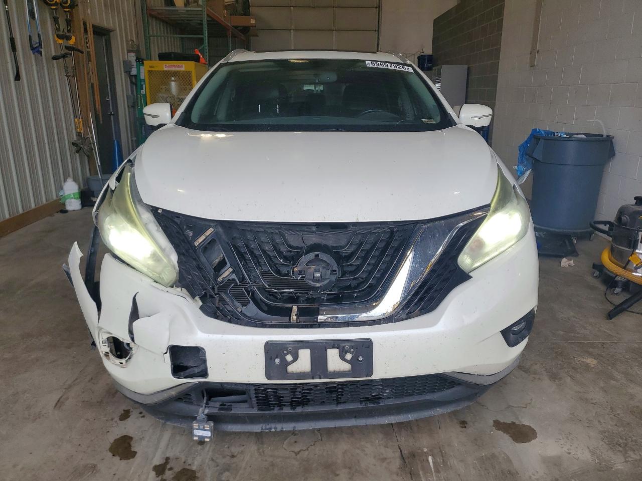 2015 Nissan Murano Platinum White vin: 5N1AZ2MH6FN208915