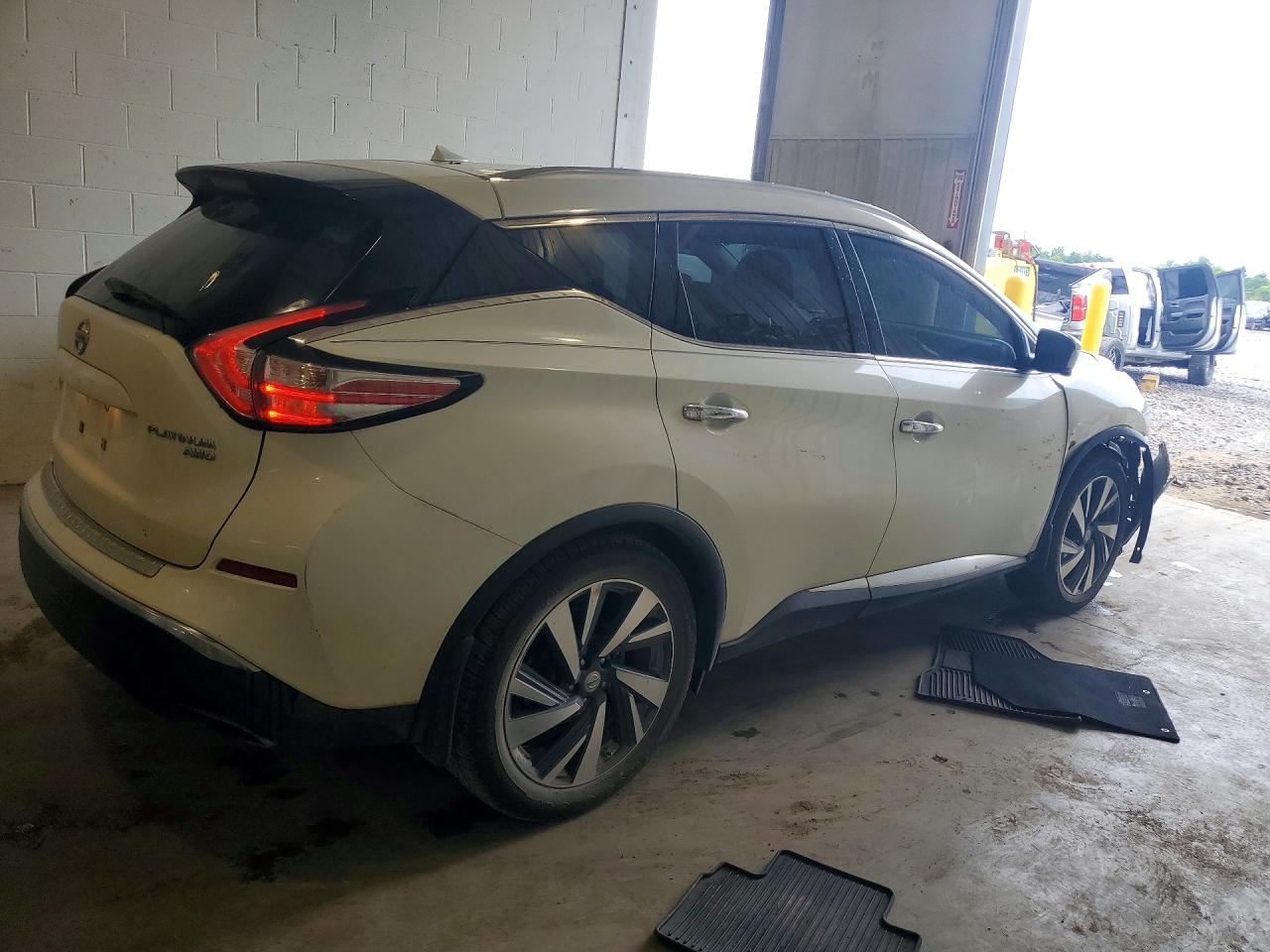 2015 Nissan Murano Platinum White vin: 5N1AZ2MH6FN208915