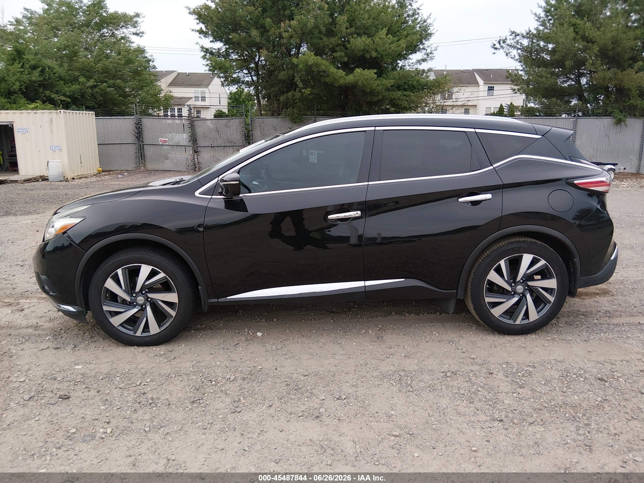 2015 Nissan Murano Platinum Black vin: 5N1AZ2MH6FN221552