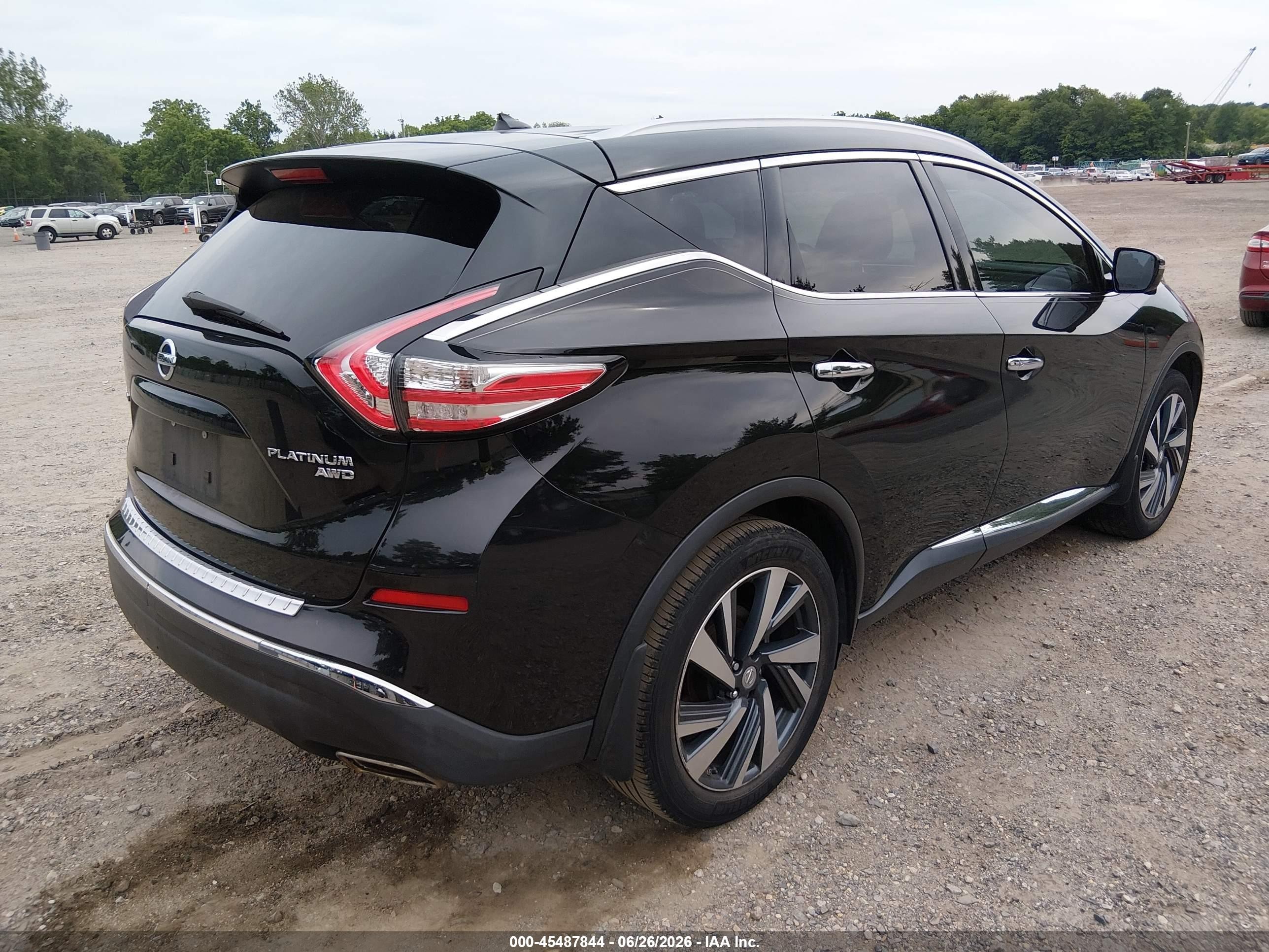 2015 Nissan Murano Platinum Black vin: 5N1AZ2MH6FN221552