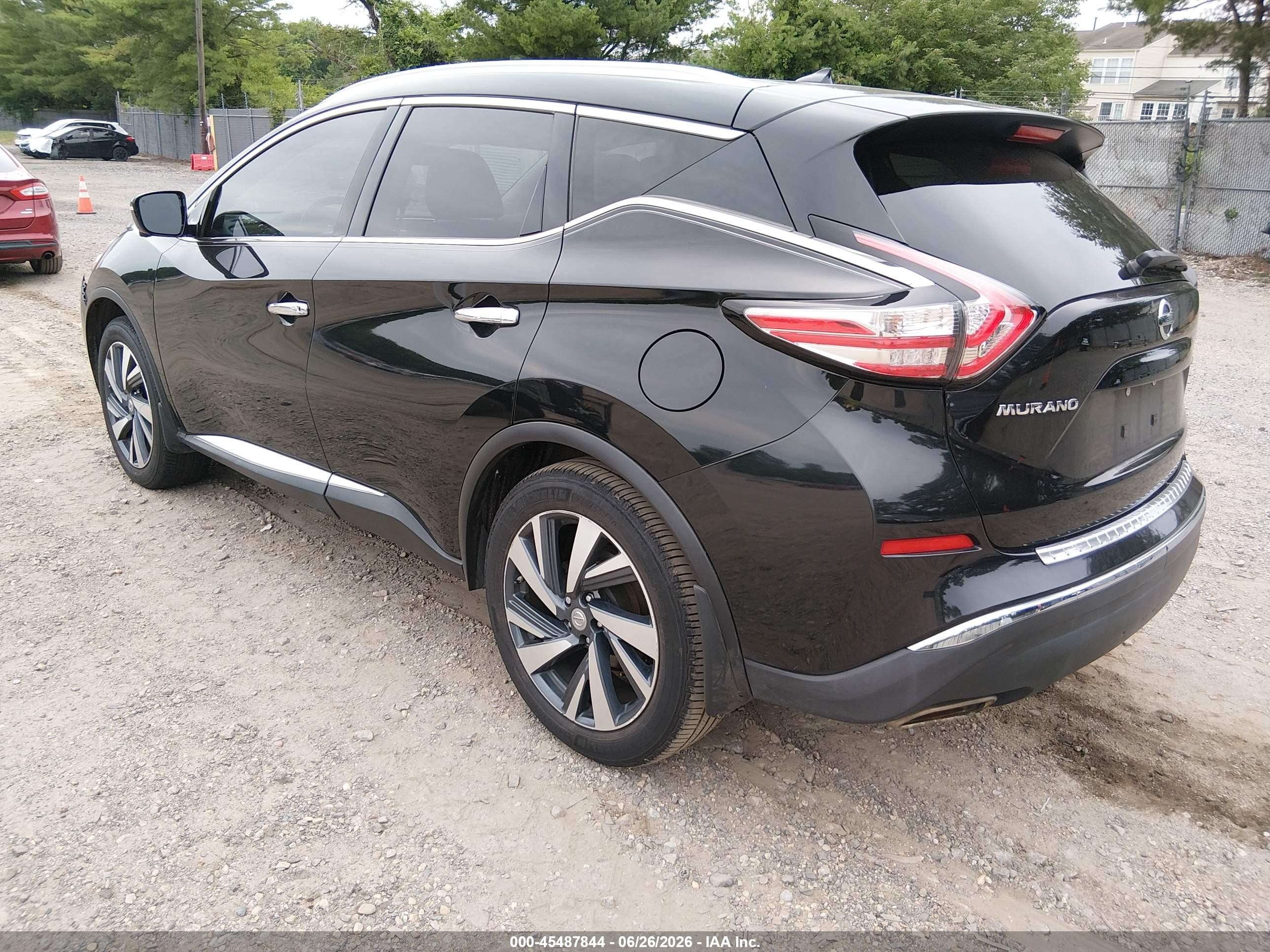 2015 Nissan Murano Platinum Black vin: 5N1AZ2MH6FN221552
