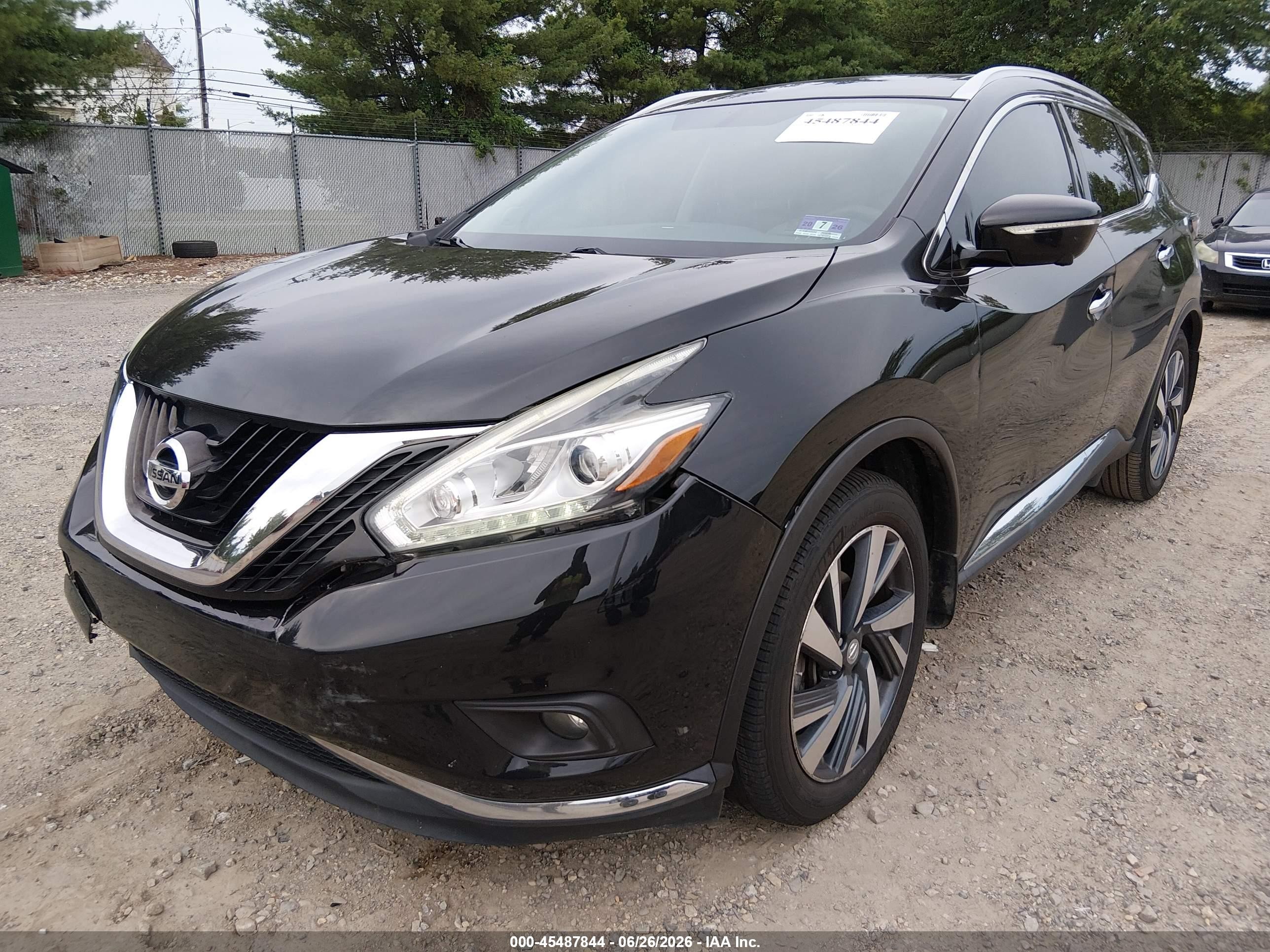 2015 Nissan Murano Platinum Black vin: 5N1AZ2MH6FN221552