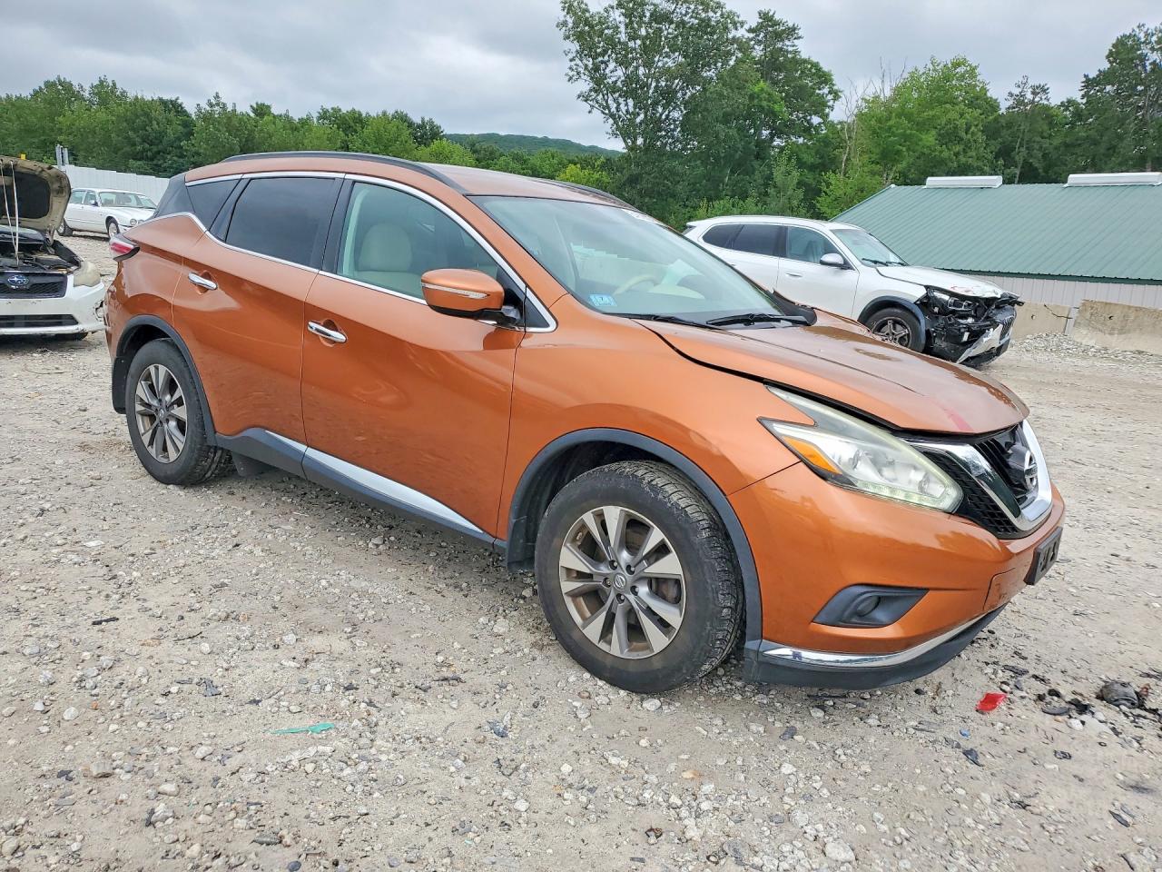 2015 Nissan Murano Sv Orange vin: 5N1AZ2MH6FN229991