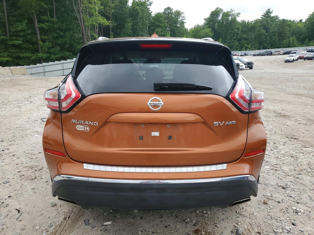 2015 Nissan Murano Sv Orange vin: 5N1AZ2MH6FN229991