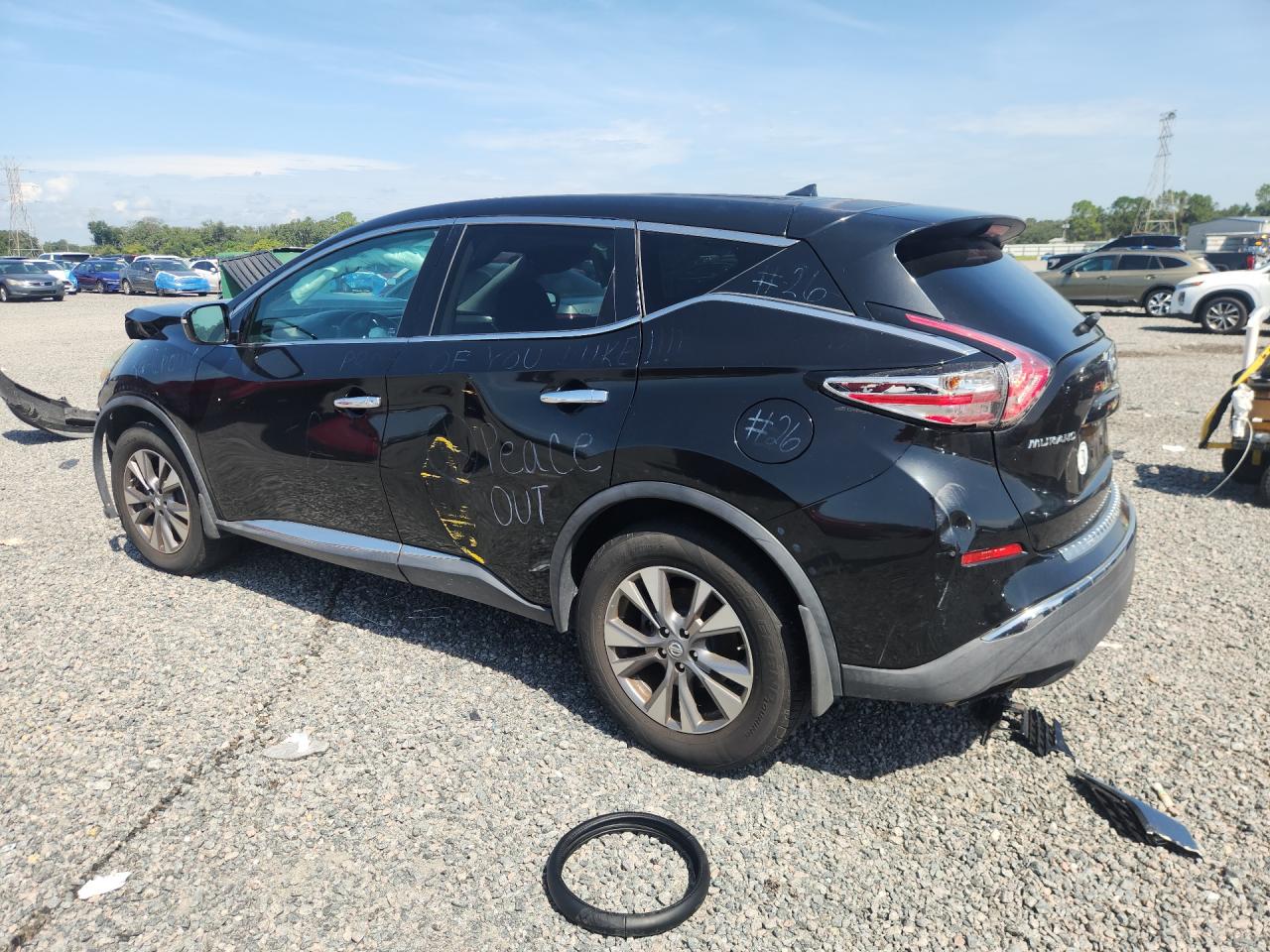 2015 Nissan Murano S Black vin: 5N1AZ2MH6FN231014