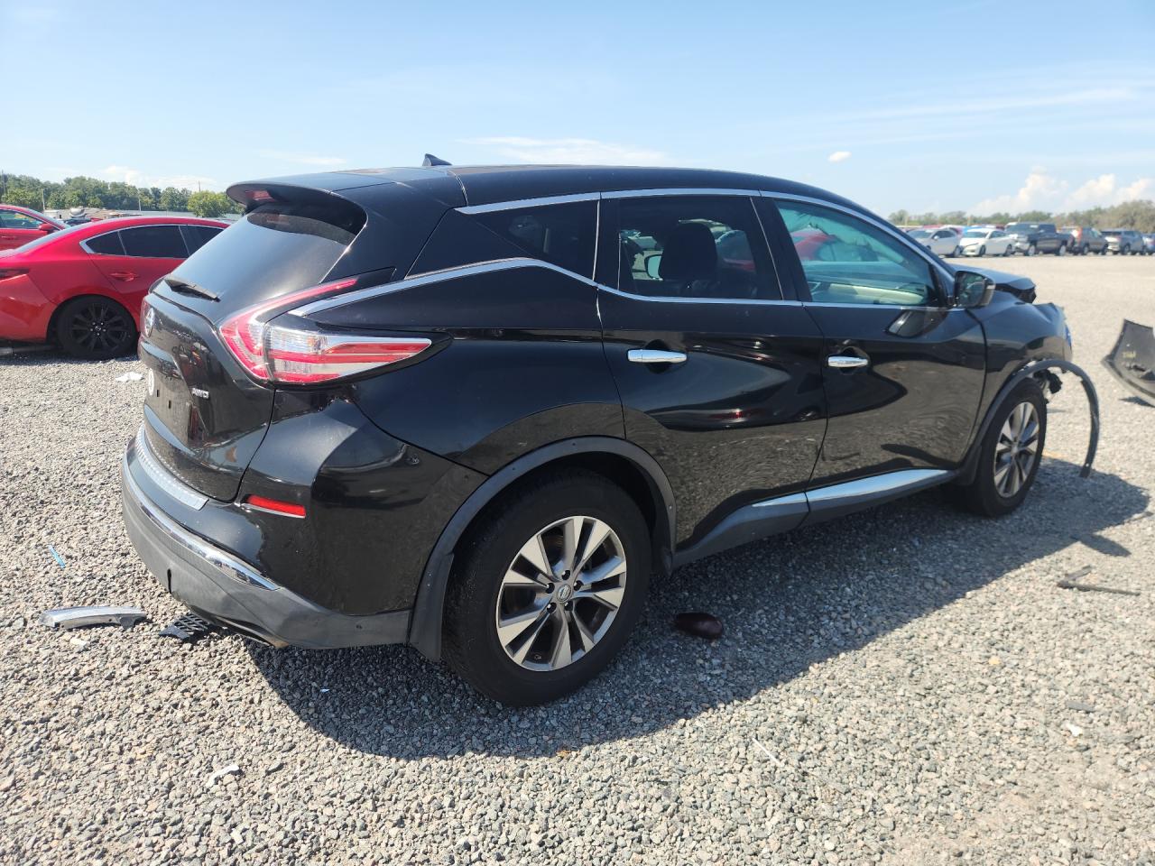 2015 Nissan Murano S Black vin: 5N1AZ2MH6FN231014