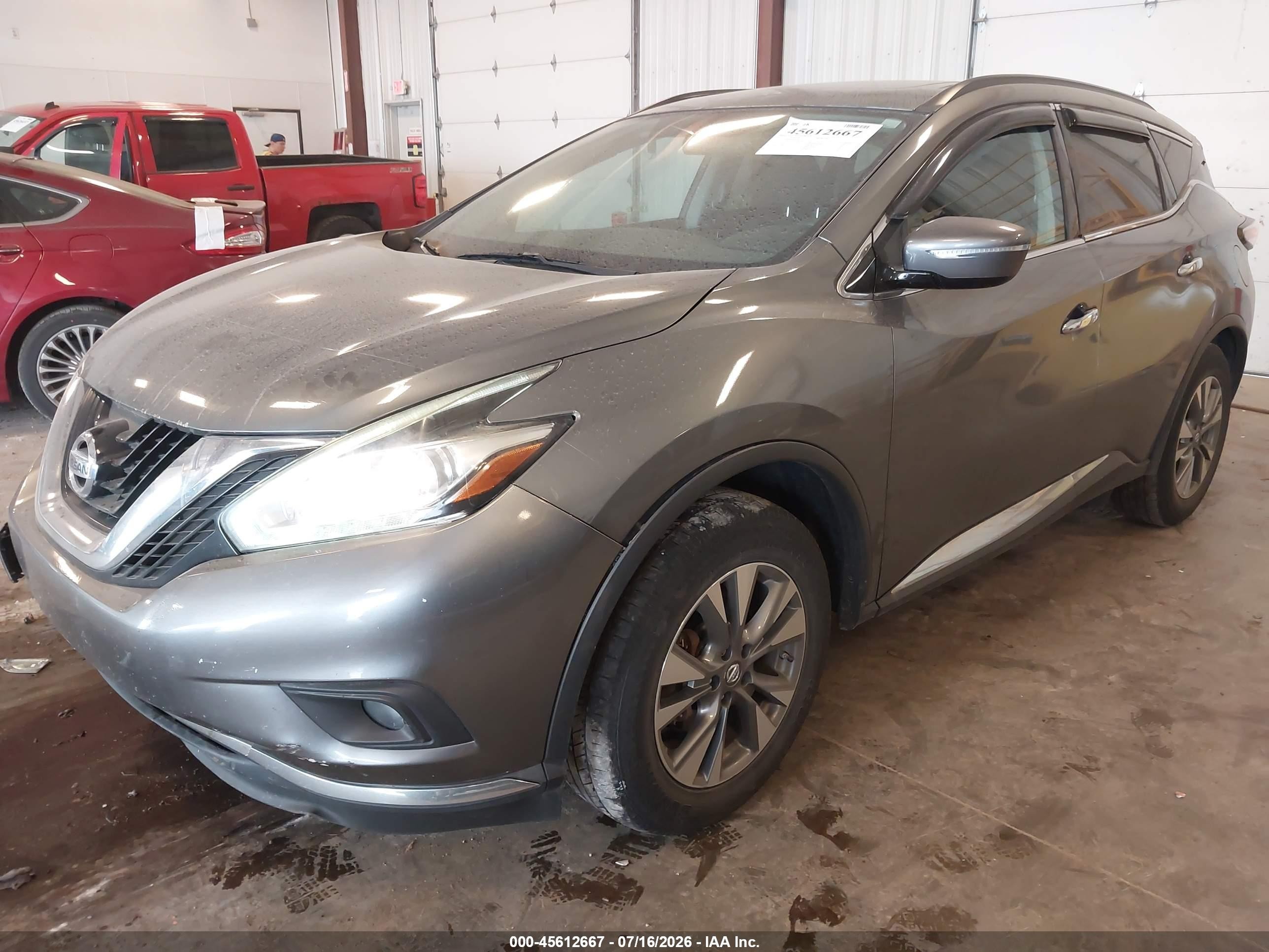 2015 Nissan Murano Platinum/s/sl/sv Gray vin: 5N1AZ2MH6FN246239