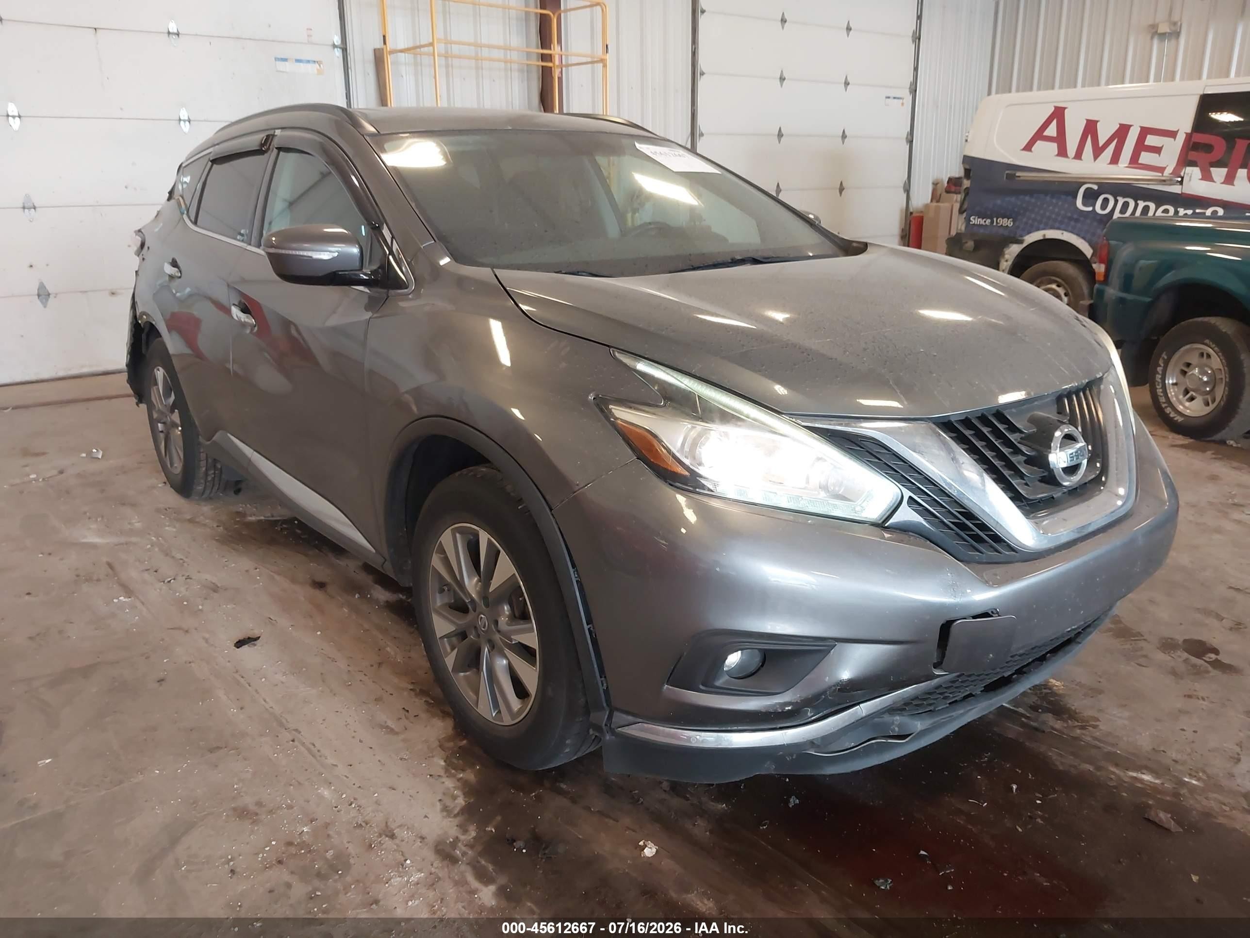 2015 Nissan Murano Platinum/s/sl/sv Gray vin: 5N1AZ2MH6FN246239