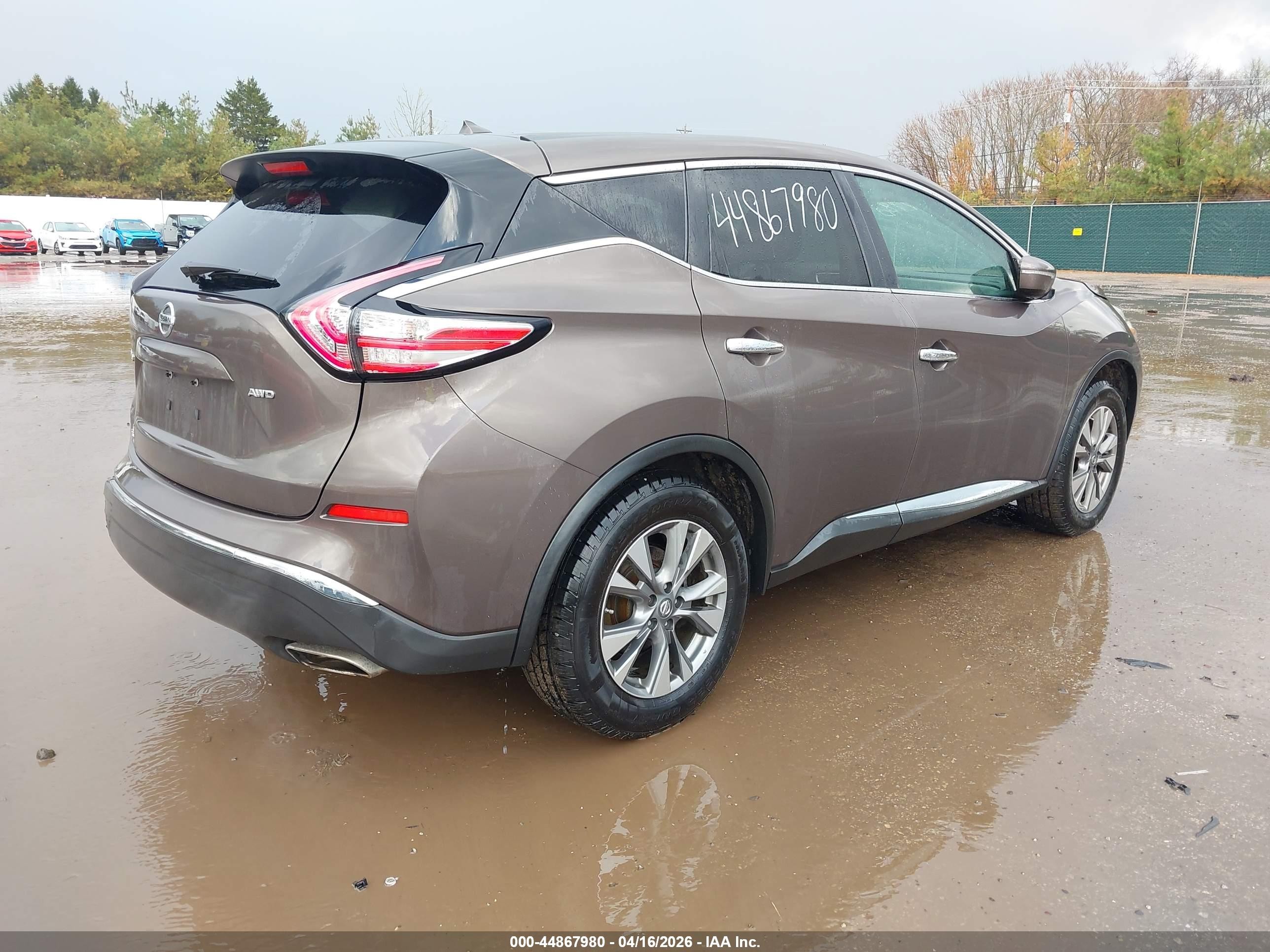 2015 Nissan Murano Platinum/s/sl/sv Gray vin: 5N1AZ2MH6FN246337