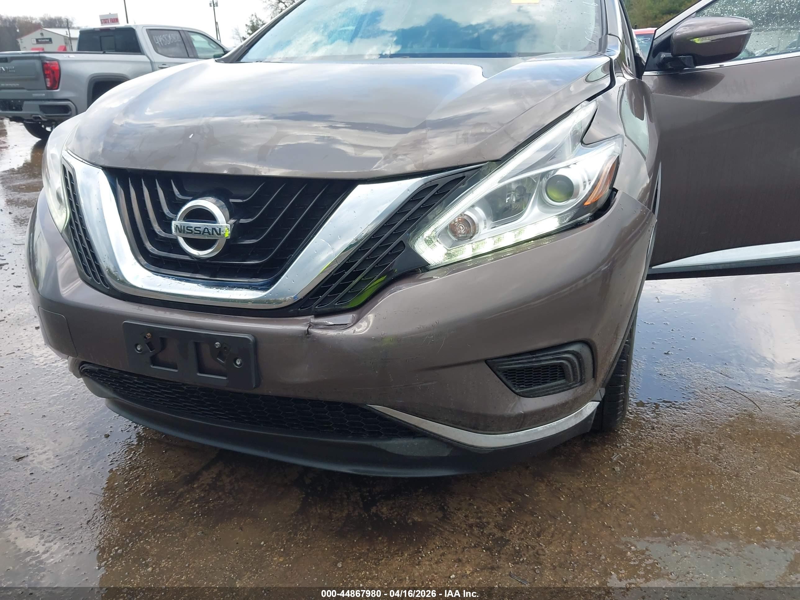 2015 Nissan Murano Platinum/s/sl/sv Gray vin: 5N1AZ2MH6FN246337