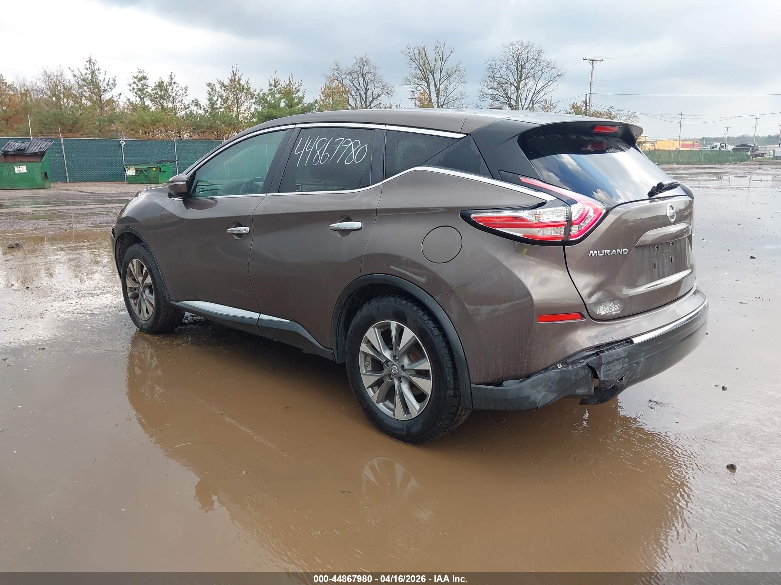 2015 Nissan Murano Platinum/s/sl/sv Gray vin: 5N1AZ2MH6FN246337