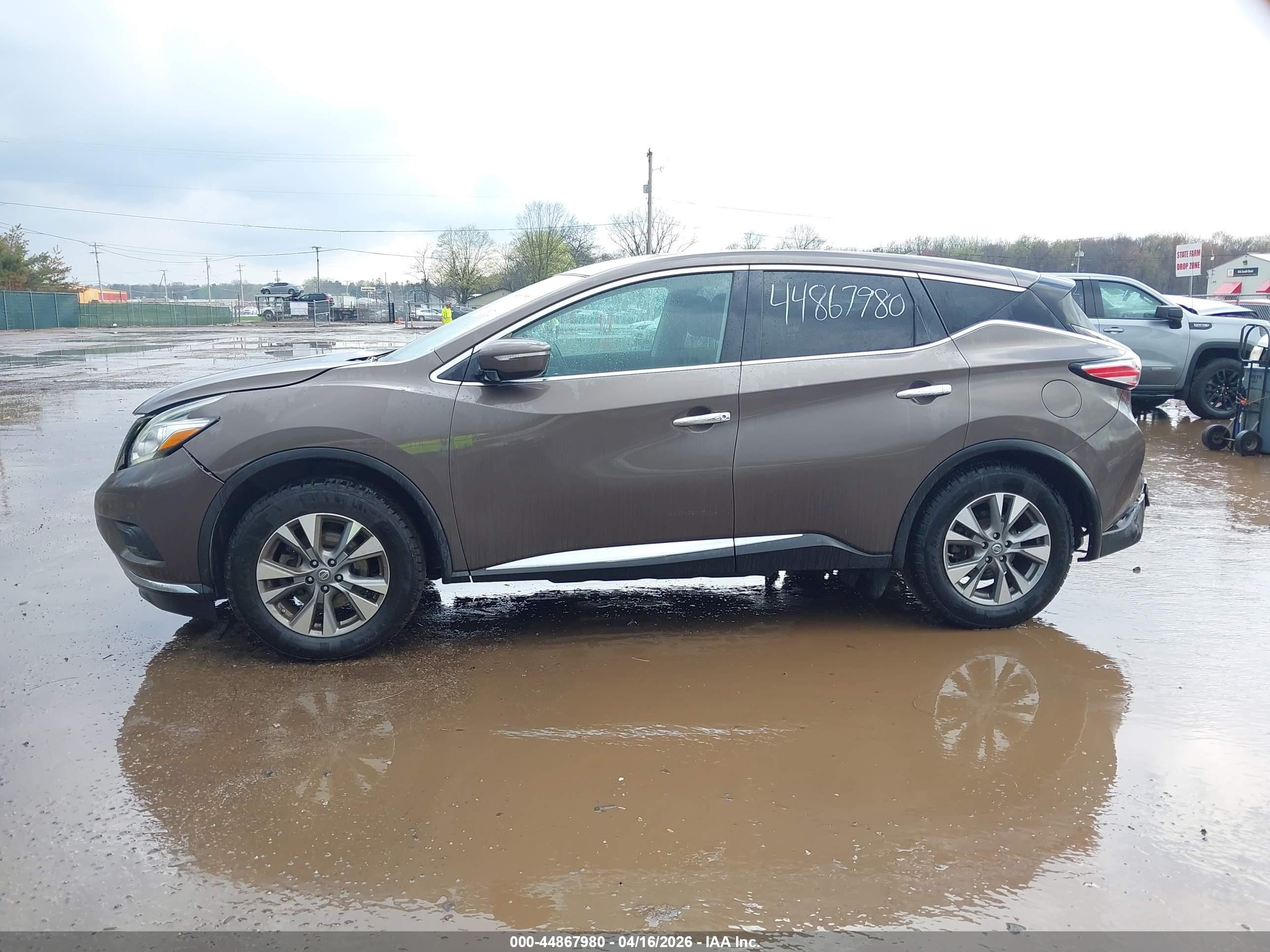 2015 Nissan Murano Platinum/s/sl/sv Gray vin: 5N1AZ2MH6FN246337